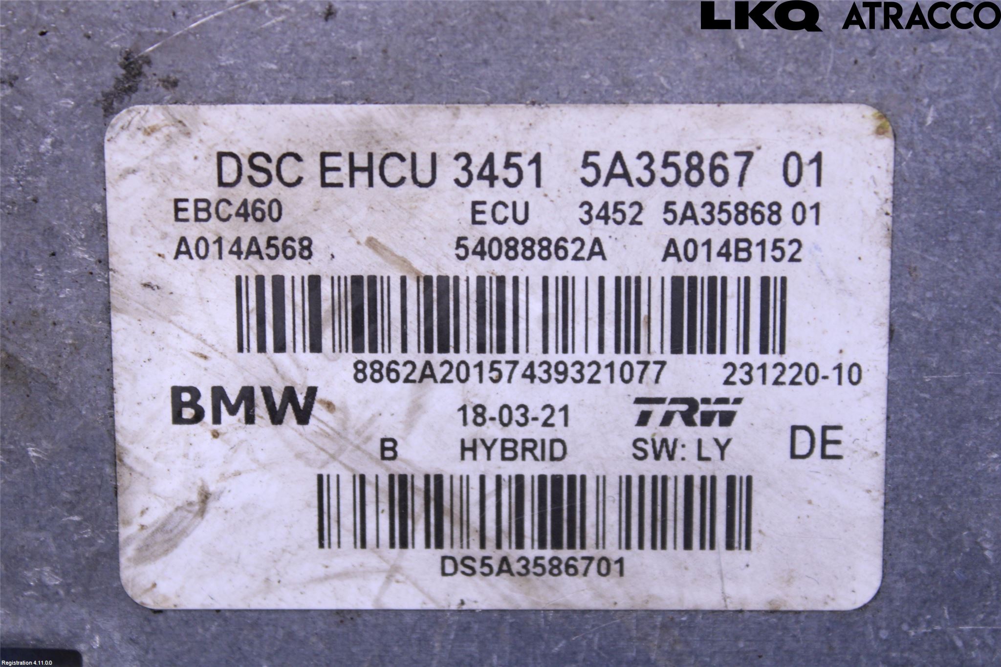 BMW X3 G01 18- Abs Hydraulaggregat