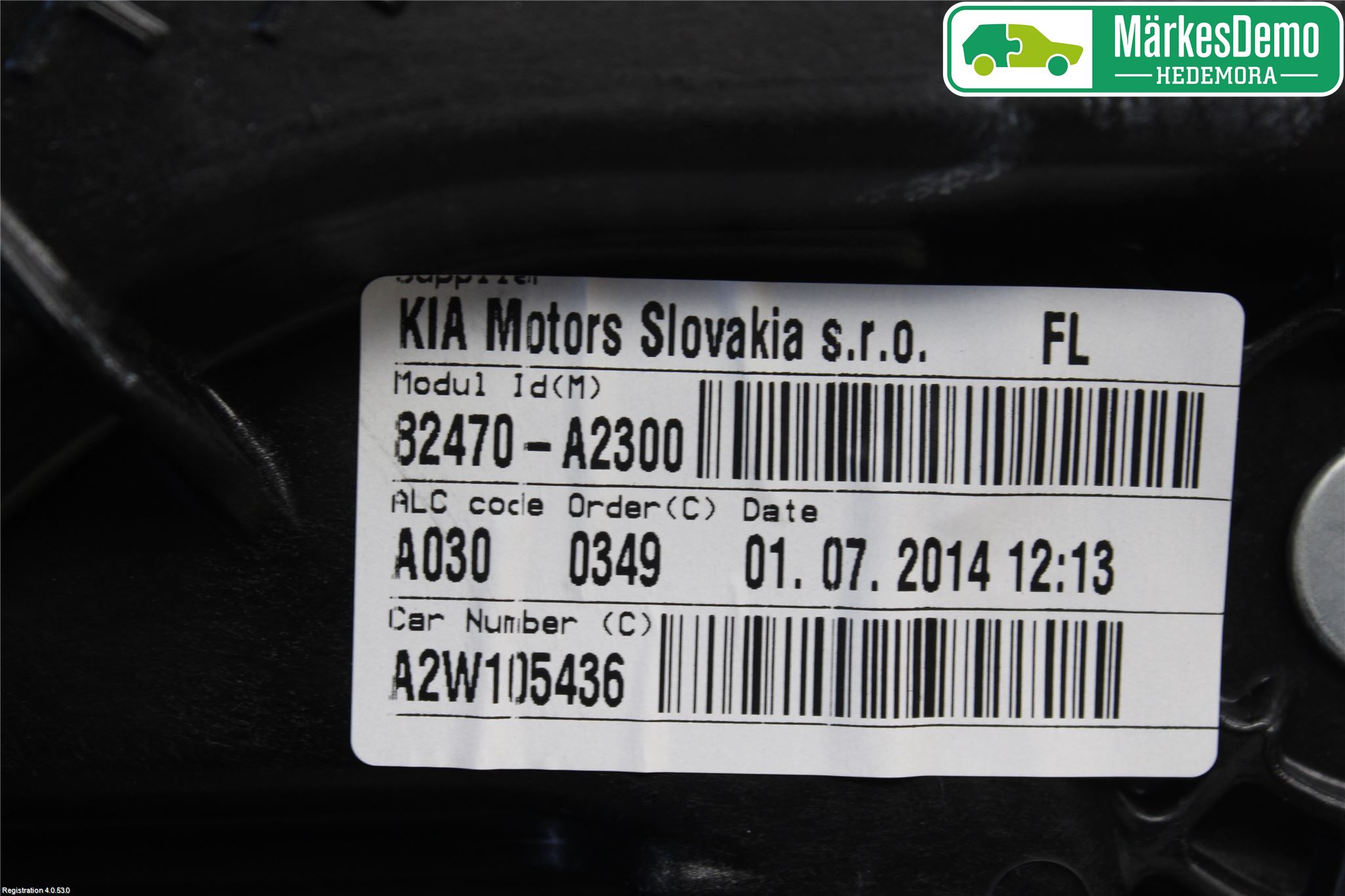 Kia CEED 12-18 Fönsterhiss El Kompl