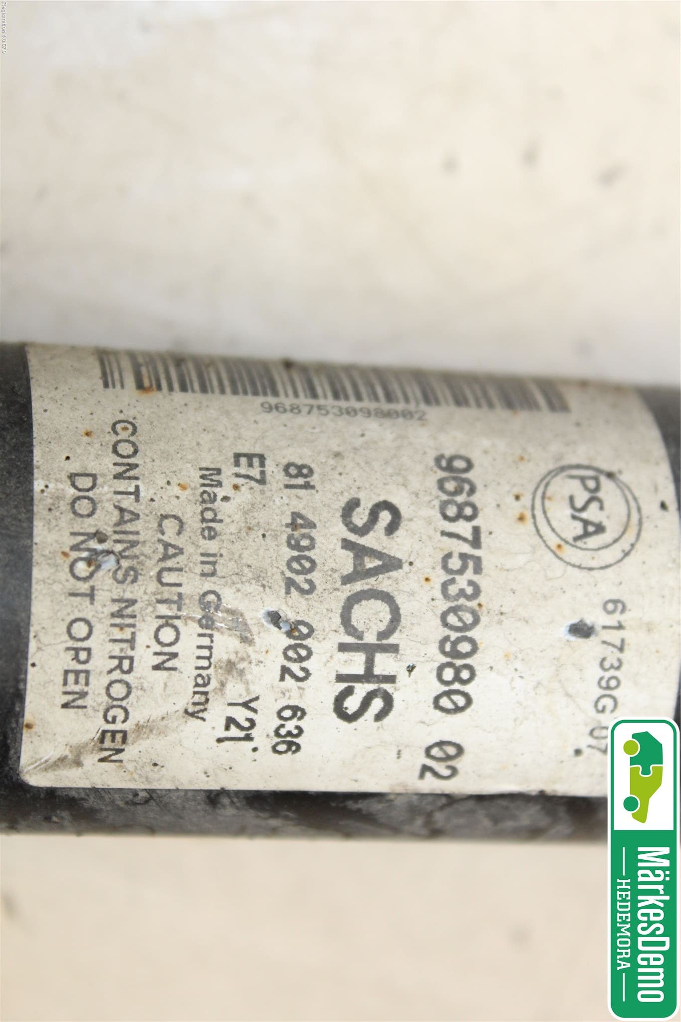 Peugeot PARTNER 16-18 Stötdämpare Bak