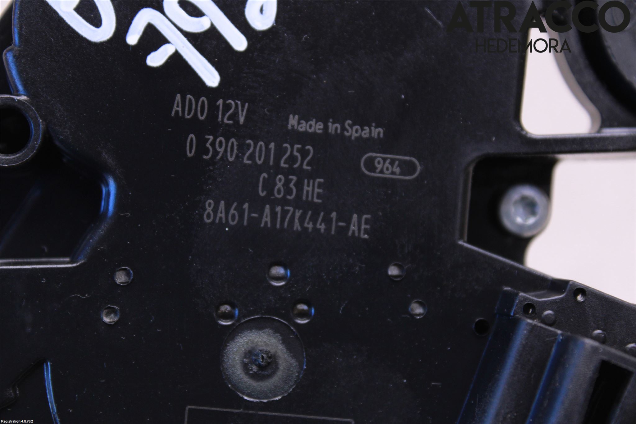 Ford FIESTA 13-17 Torkarmotor Baklucka