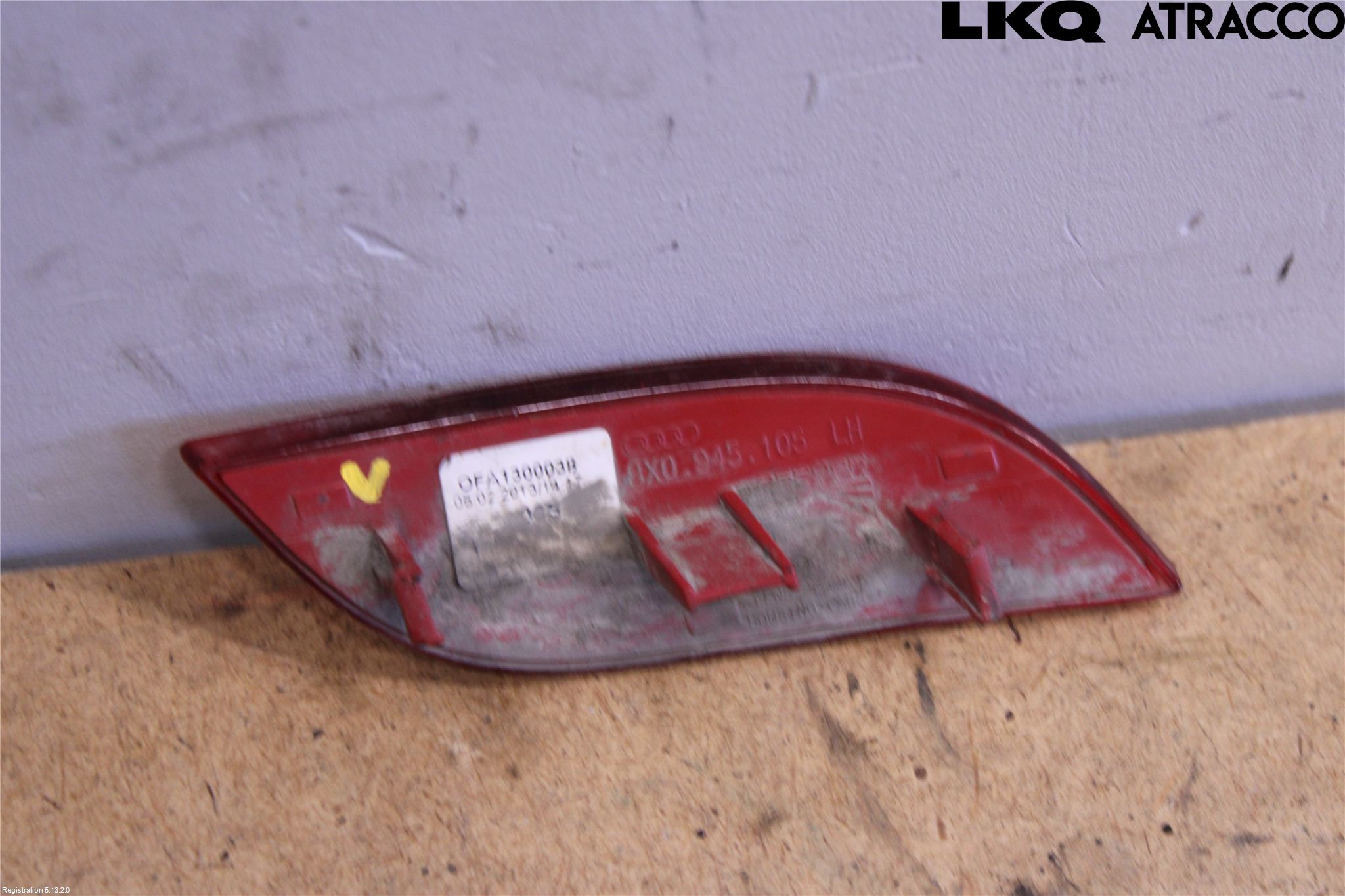 Audi A1/S1 11-18 Dimljus/Reflex Bak