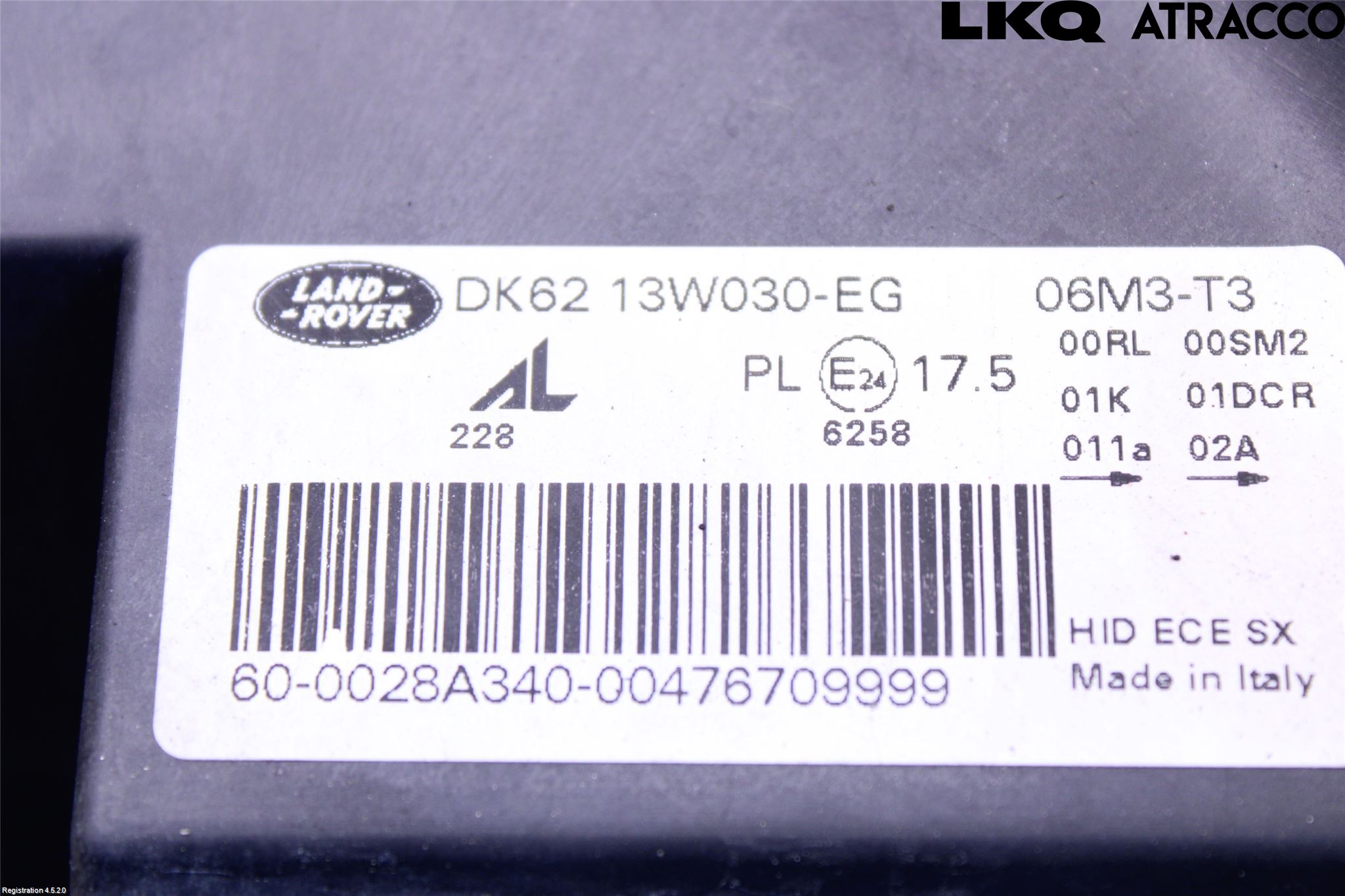 Landrover RANGE ROVER SPORT (L494) 14-22 Strålkastare Vänster