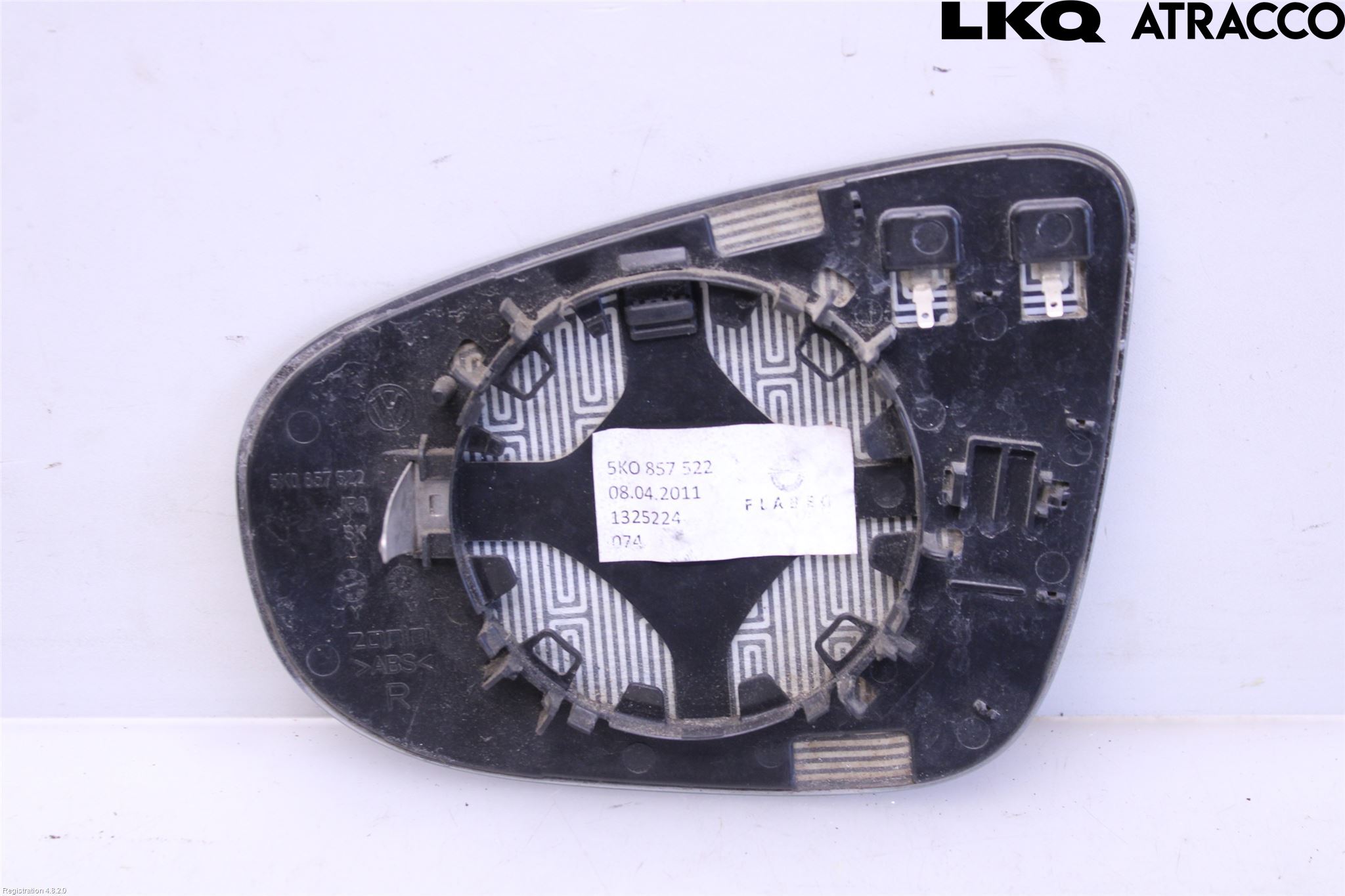Volkswagen VW GOLF VI 09-13 Spegelglas Hö