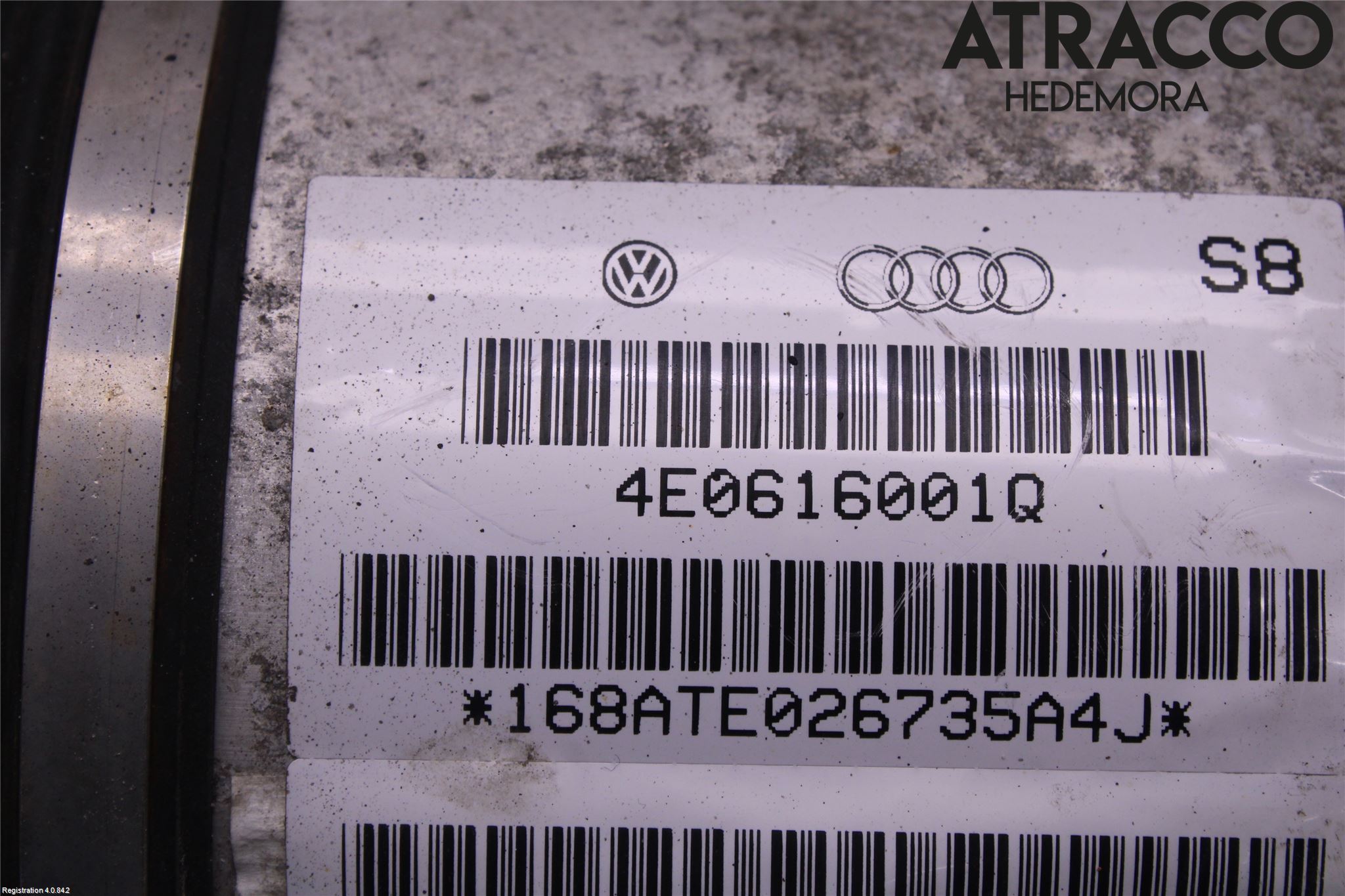Audi A8/S8 4E  02-09 Nivå-Luftfjädring Bälg