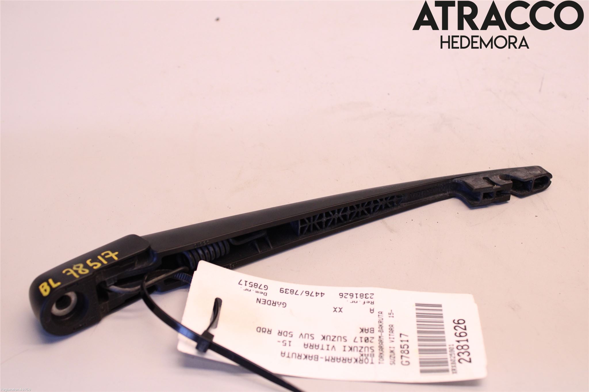 Suzuki VITARA 15- Torkararm-Bakruta