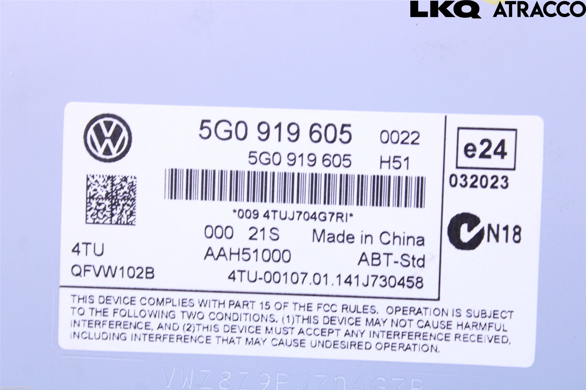 Volkswagen VW GOLF / E-GOLF VII 13-20 Cd Radio - Multimediapanel