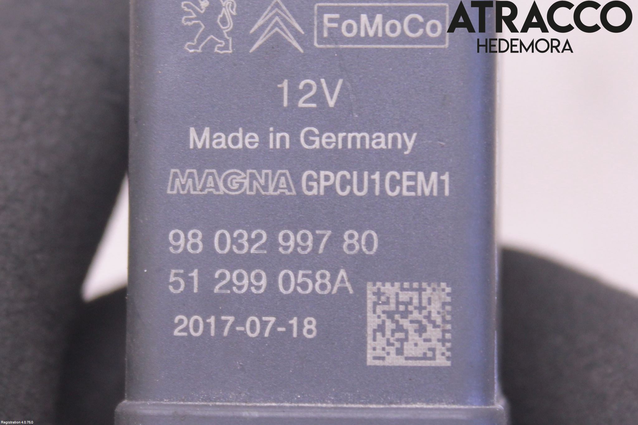 Citroen BERLINGO 08-18 Relä Glödning Diesel