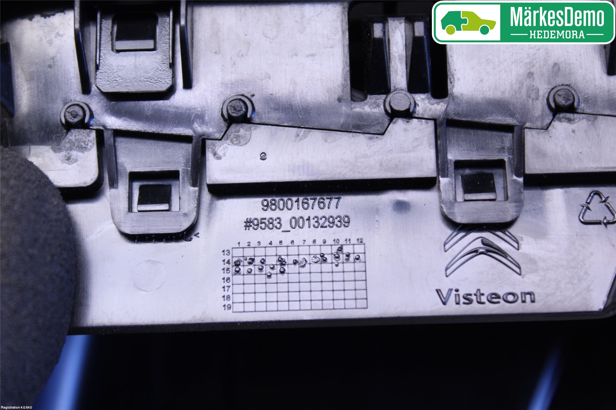 Citroen C4 CACTUS 14-20 Defrosterkanal-Munstycke