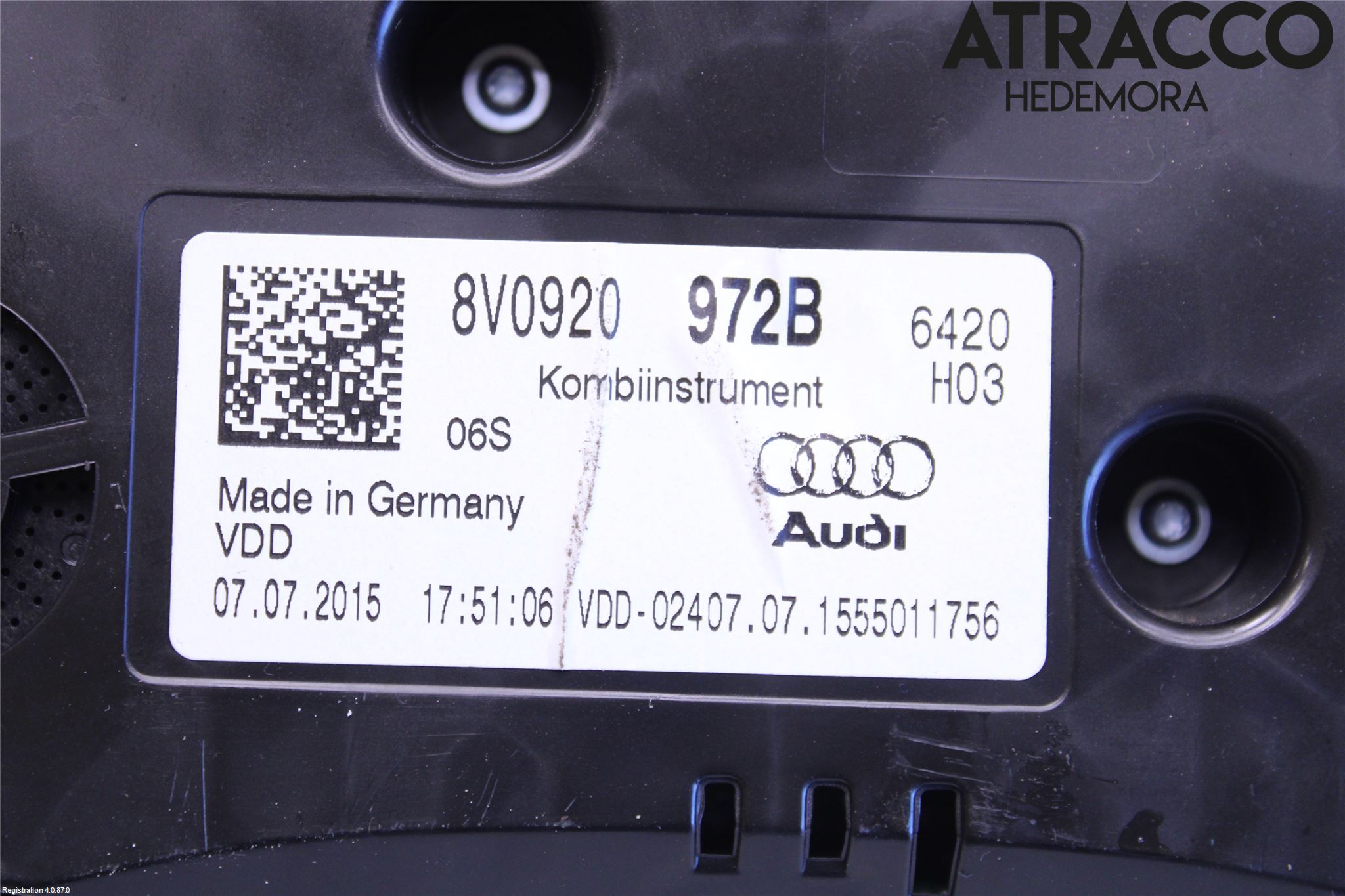 Audi A3/S3 8V 13-20 Instrument Komb