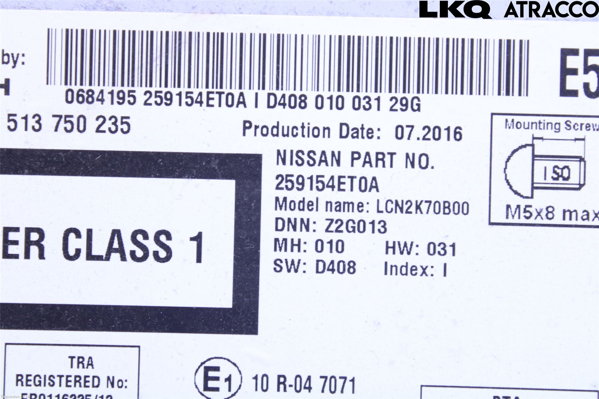 Nissan X-TRAIL 14-21 Cd Radio - Multimediapanel