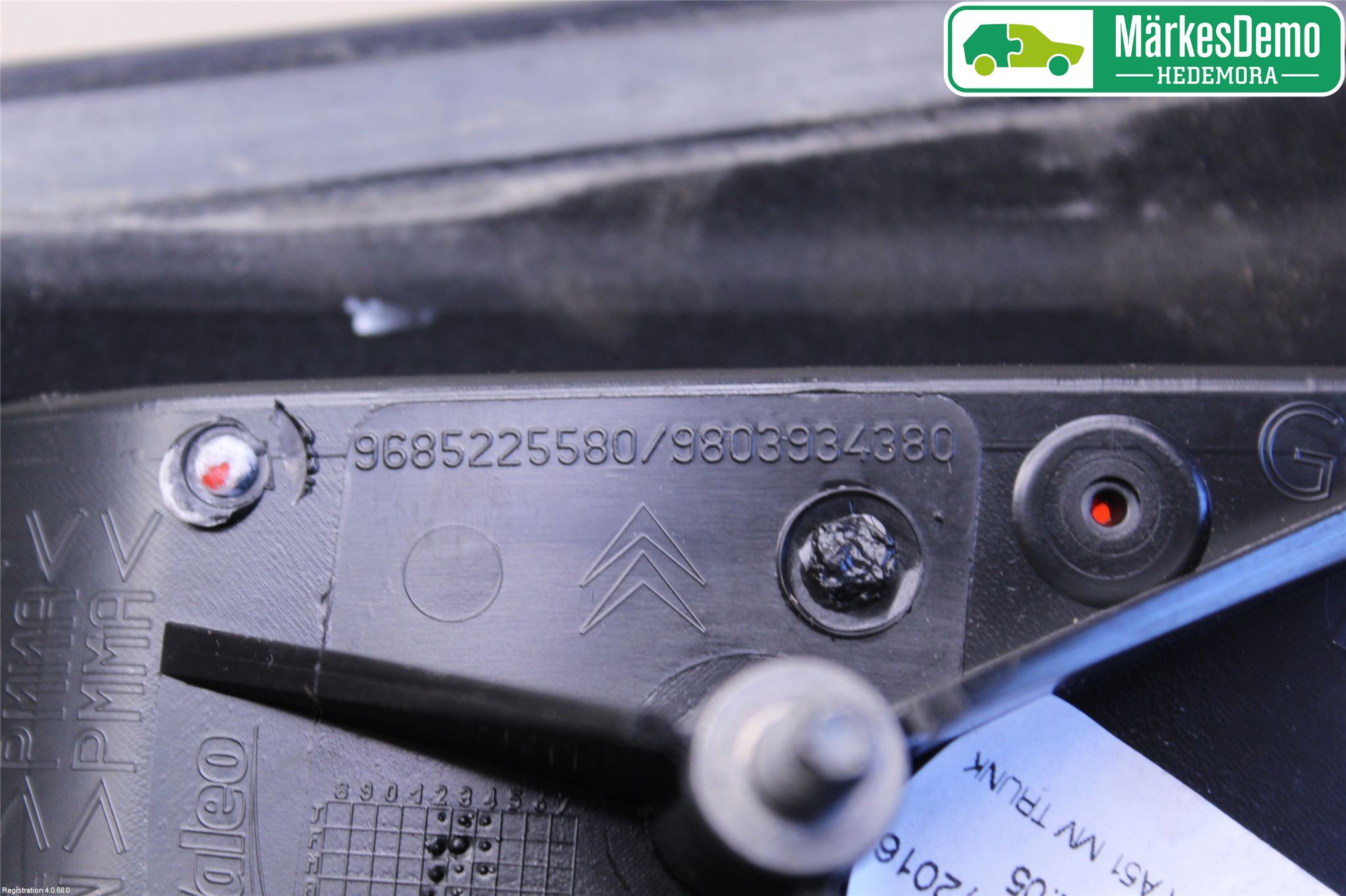 Citroen C3 10-17 Bakljus Lucka Vä