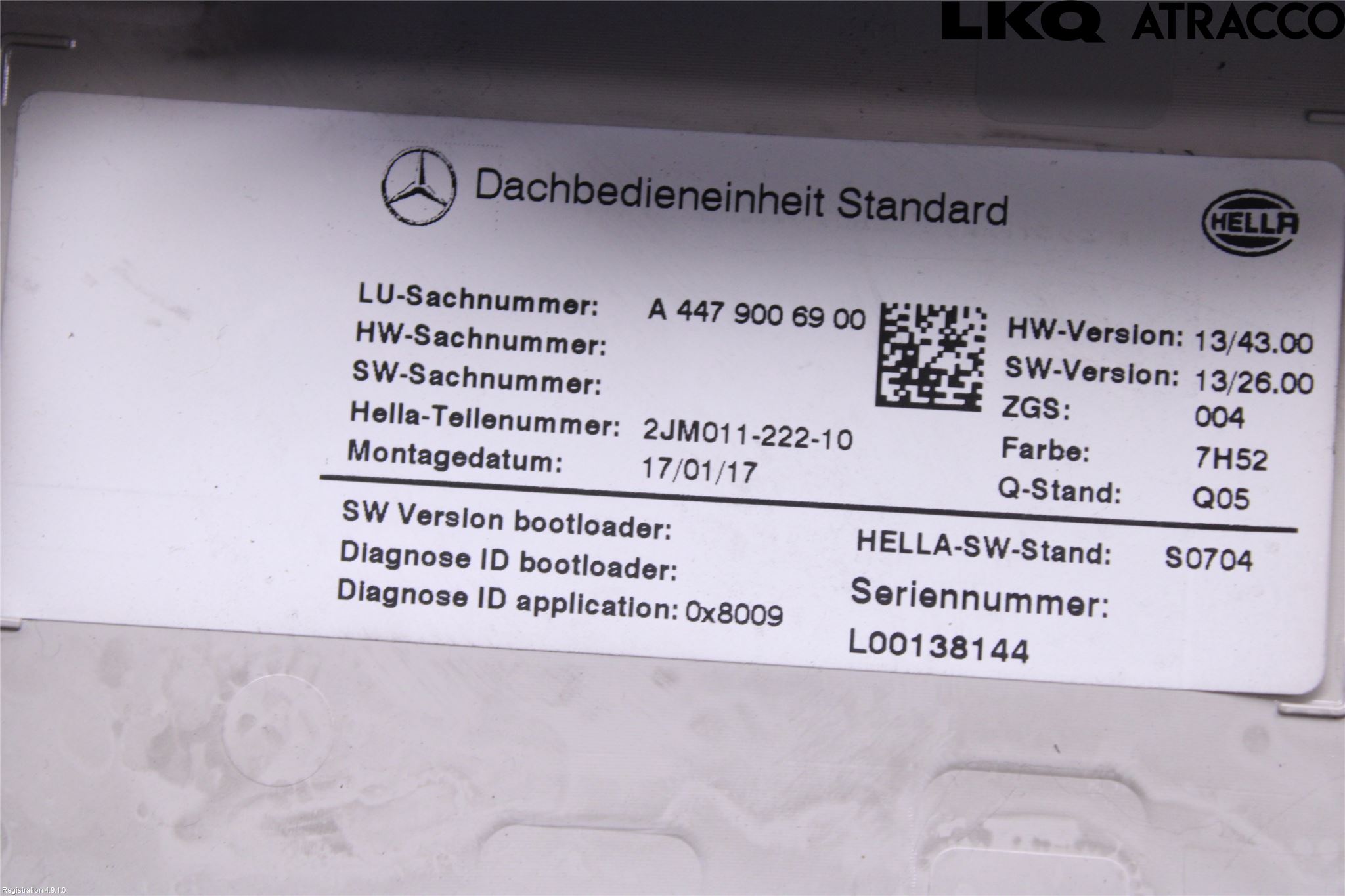 Mercedes-Benz MB VITO/V-KLASS (W640,W447,W448) 14- Innerbelysning
