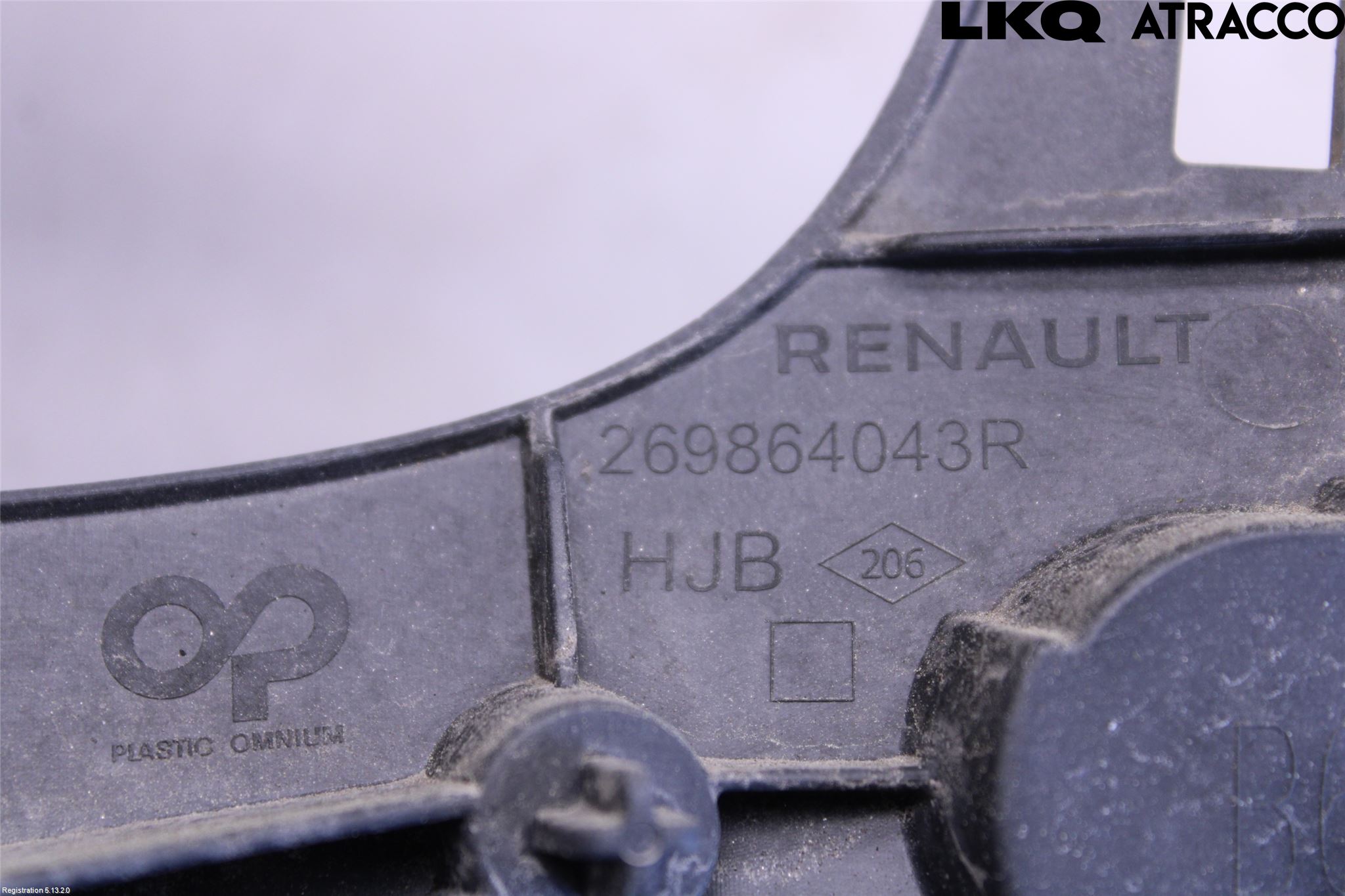 Renault CAPTUR 20-24 Stötfångarfäste Bak Vä