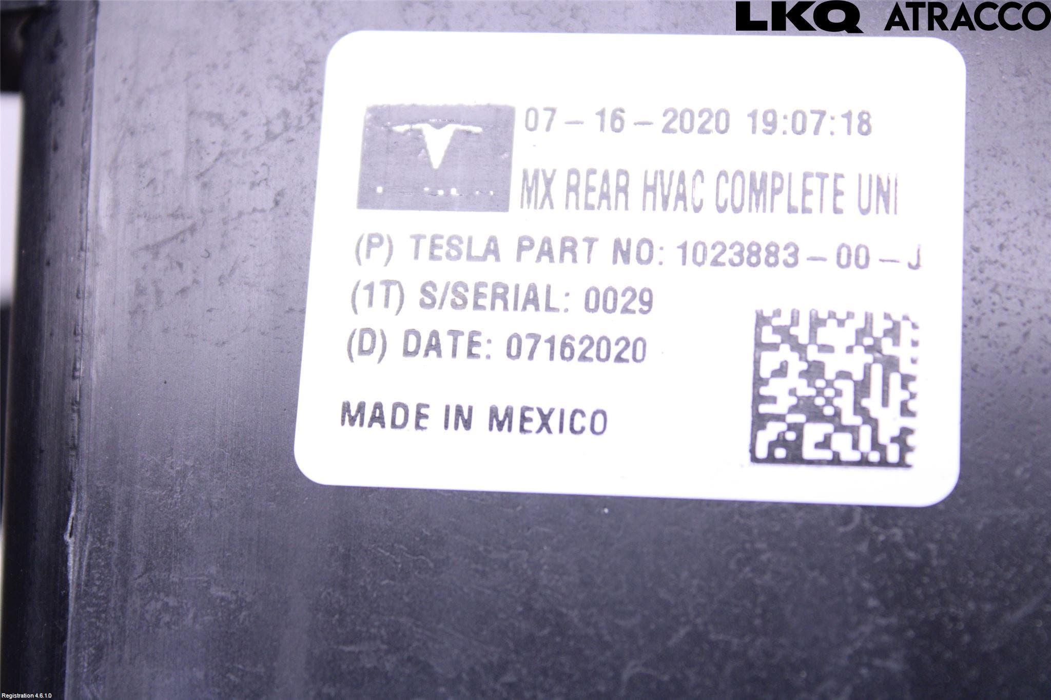 Tesla MODEL X 16- Värme Cellpaket Komp