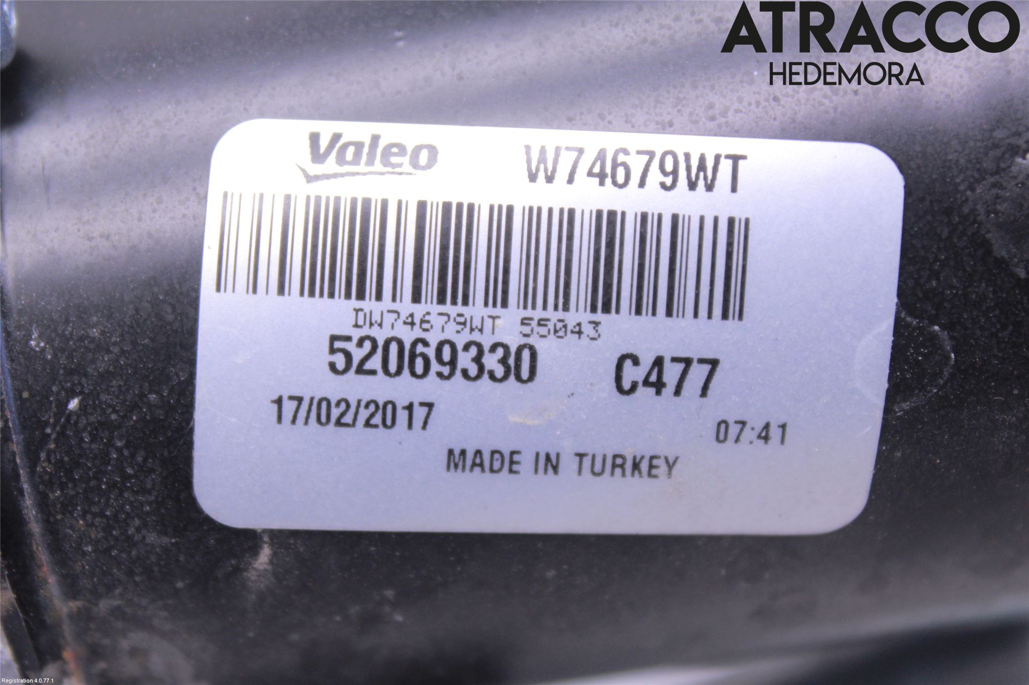Fiat TIPO/CROSS 16- Torkarmotor Vindruta