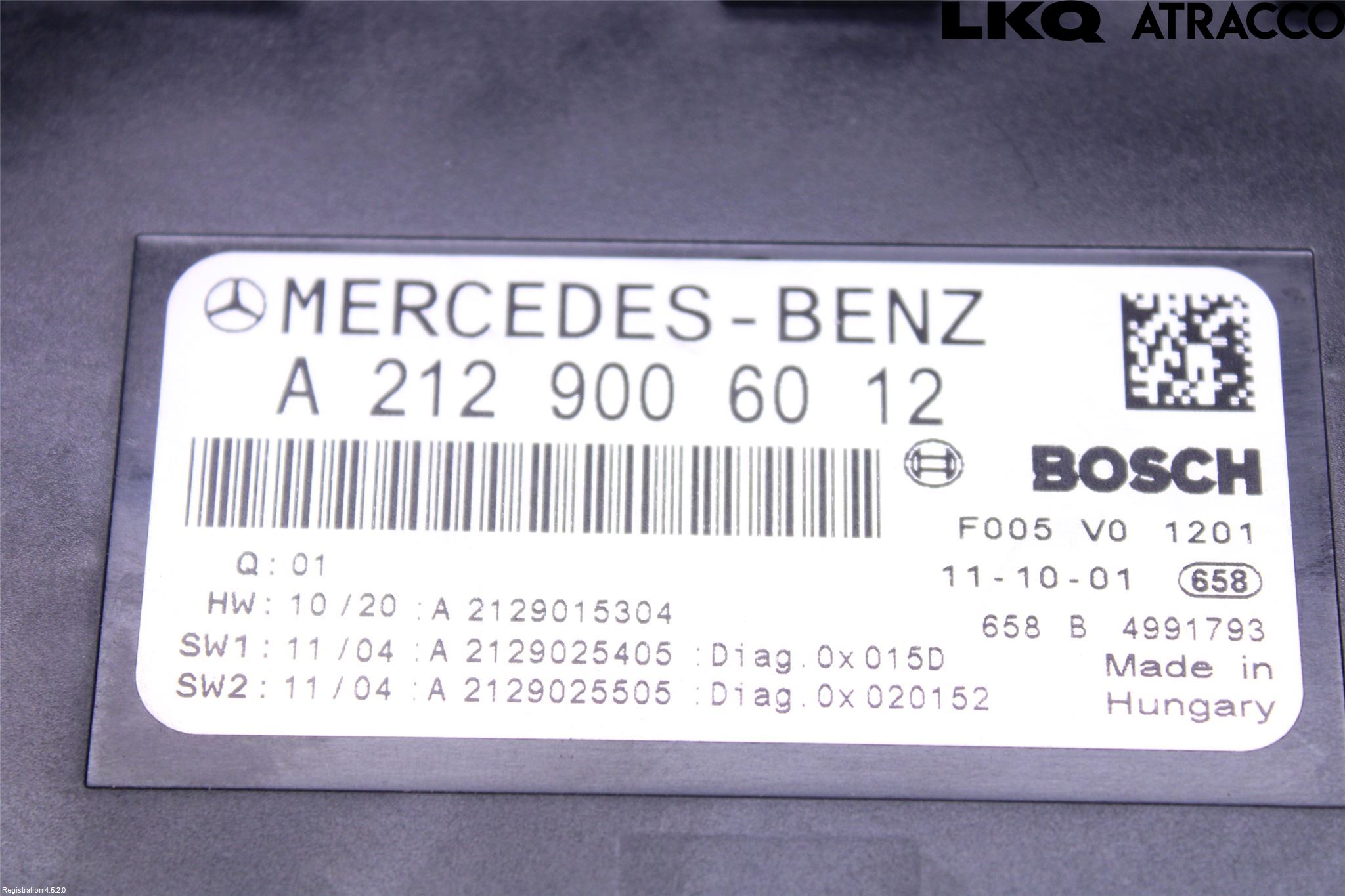Mercedes-Benz MB E-KLASS (W212) 09-16 Säkringsdosa-Elcentral