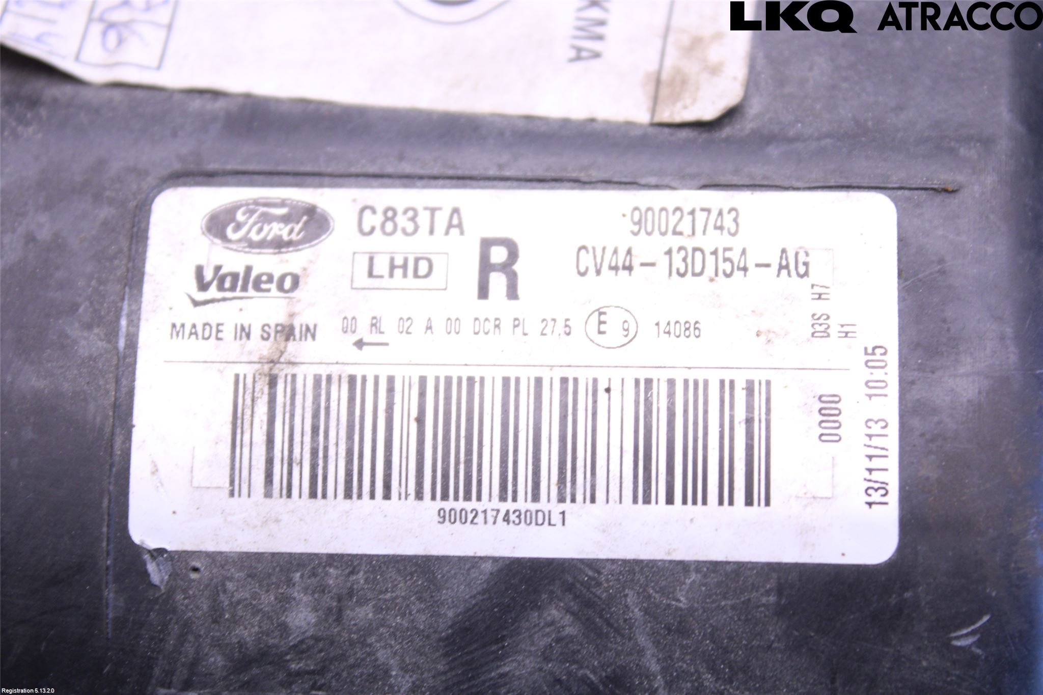 Ford KUGA 13-16 Strålkastare Höger