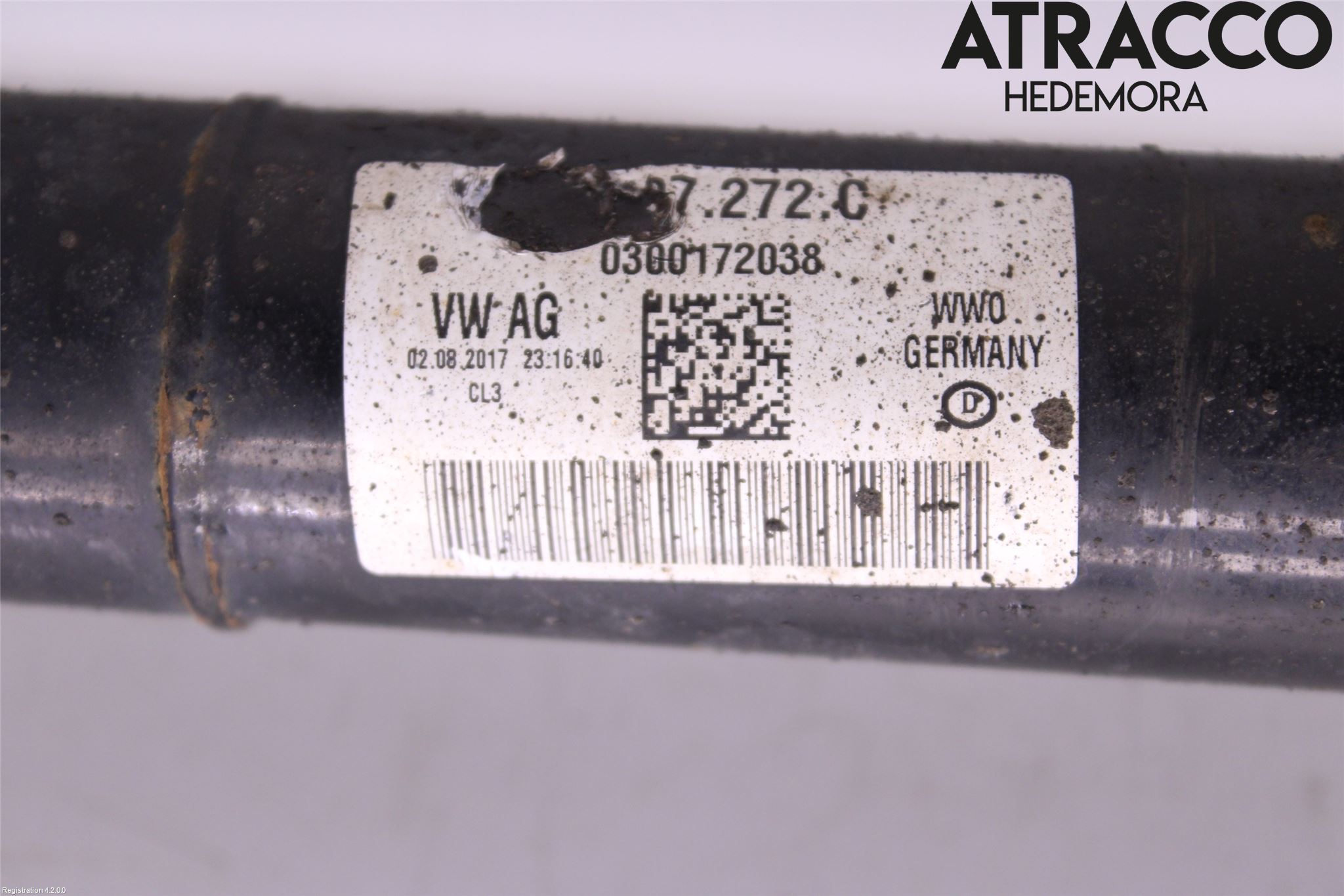 Volkswagen VW PASSAT 15-19 Drivaxel Fram Höger