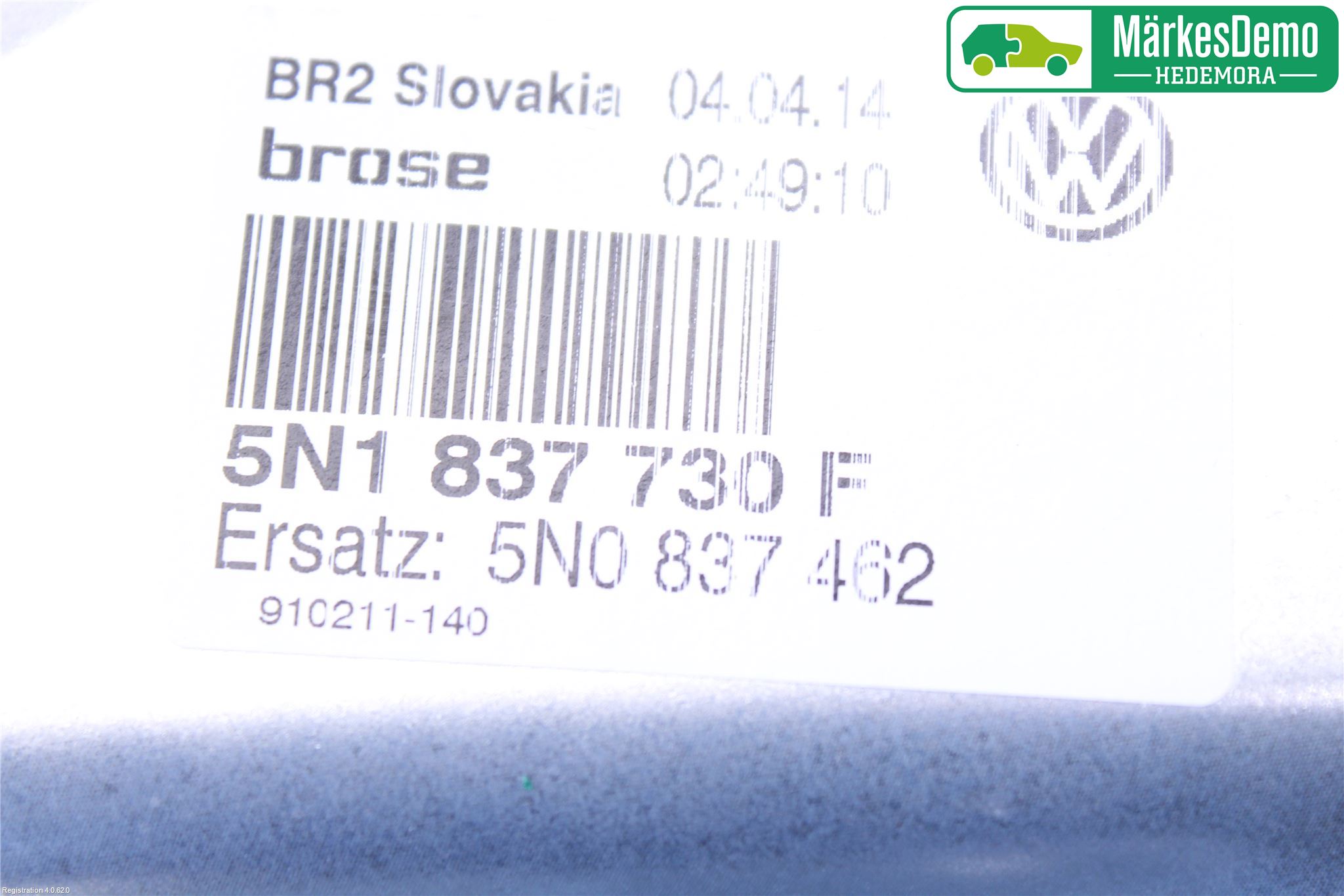 Volkswagen VW TIGUAN 07-16 Fönsterhiss El Kompl