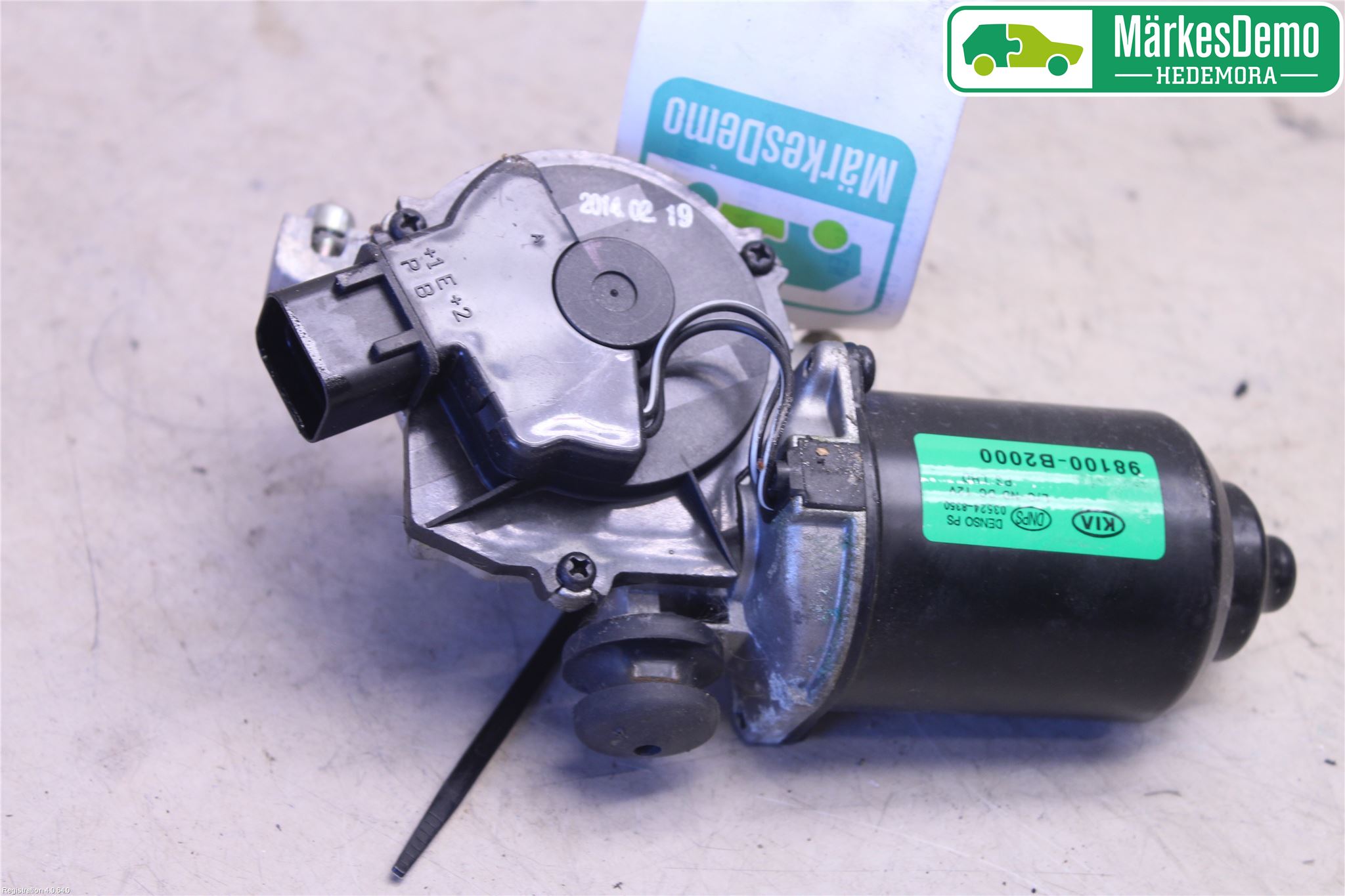 Kia SOUL 09- Torkarmotor Vindruta