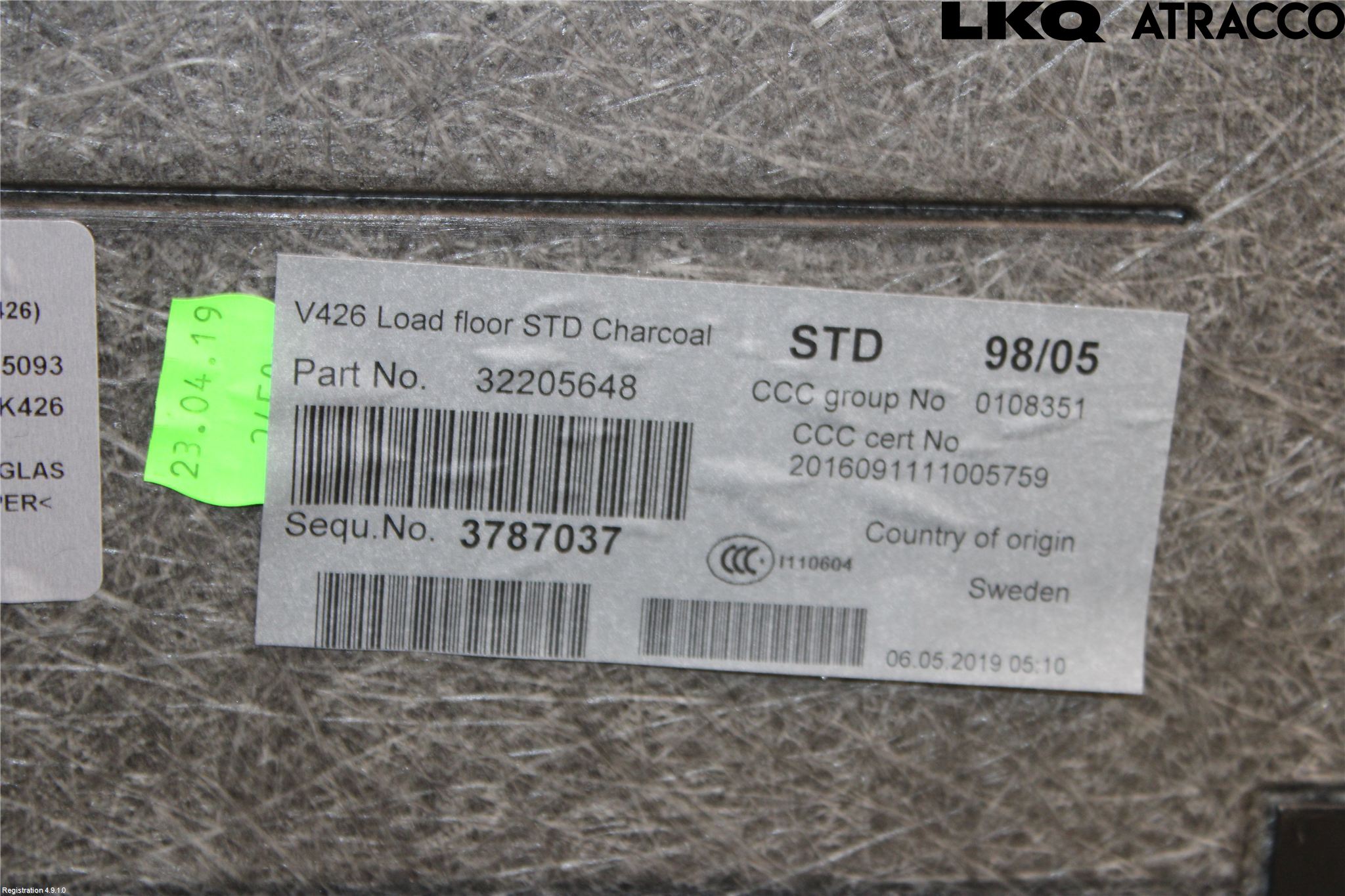 Volvo XC60 18- Bagage Golv