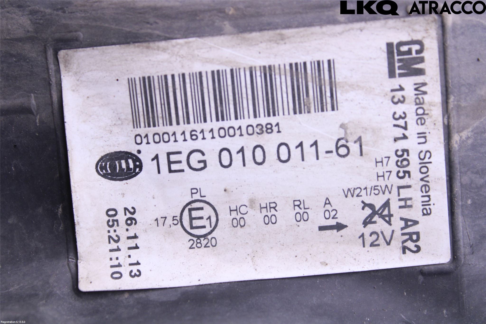 Opel ASTRA J 10-15 Strålkastare Vänster