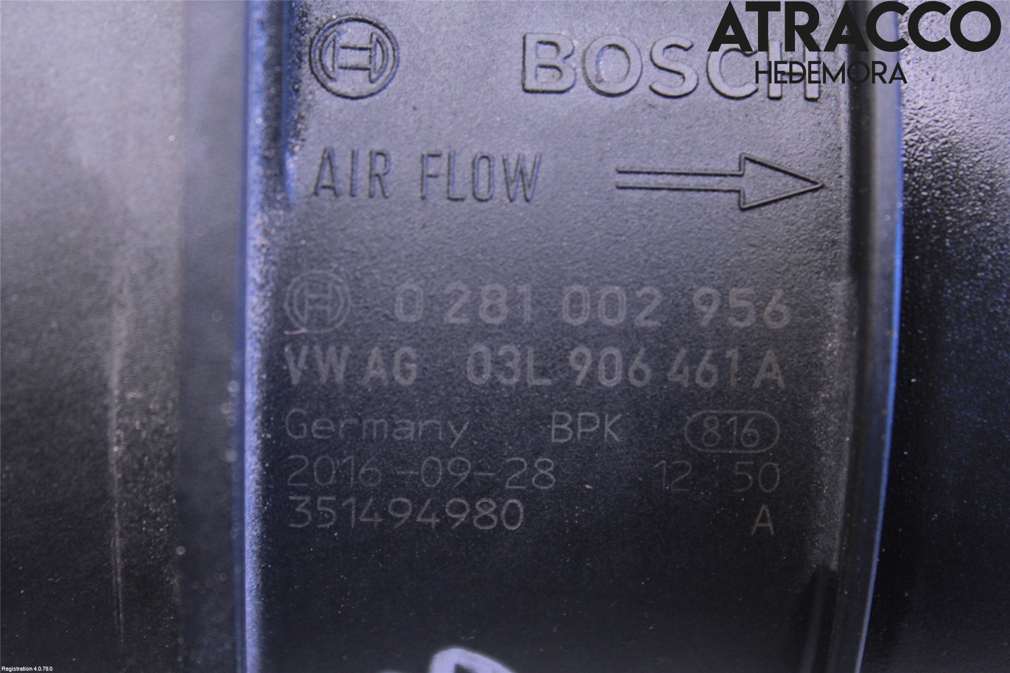 Audi A4/S4 B9 16-19 Injluftmassamätare