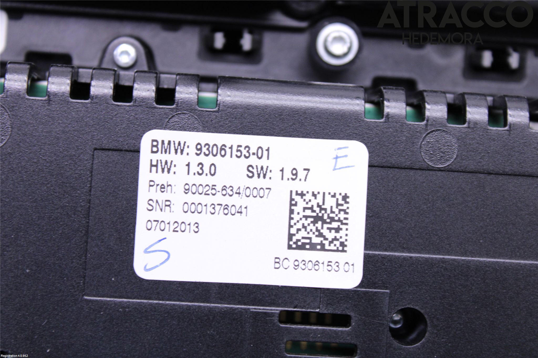 BMW 5 F10/F11/F18 09-17 Ac Styrenhet Ac Manöveren