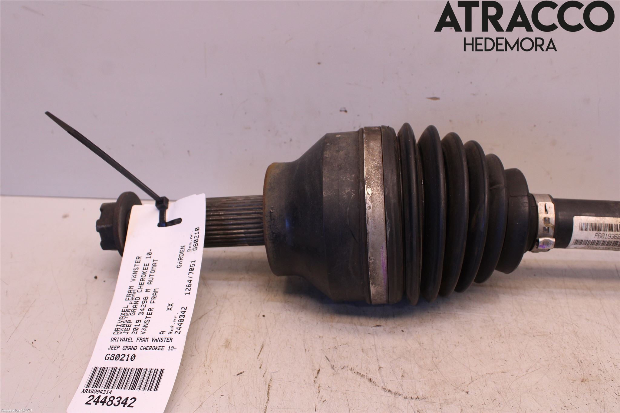 Jeep GRAND CHEROKEE 10-20 Drivaxel Fram Vänster