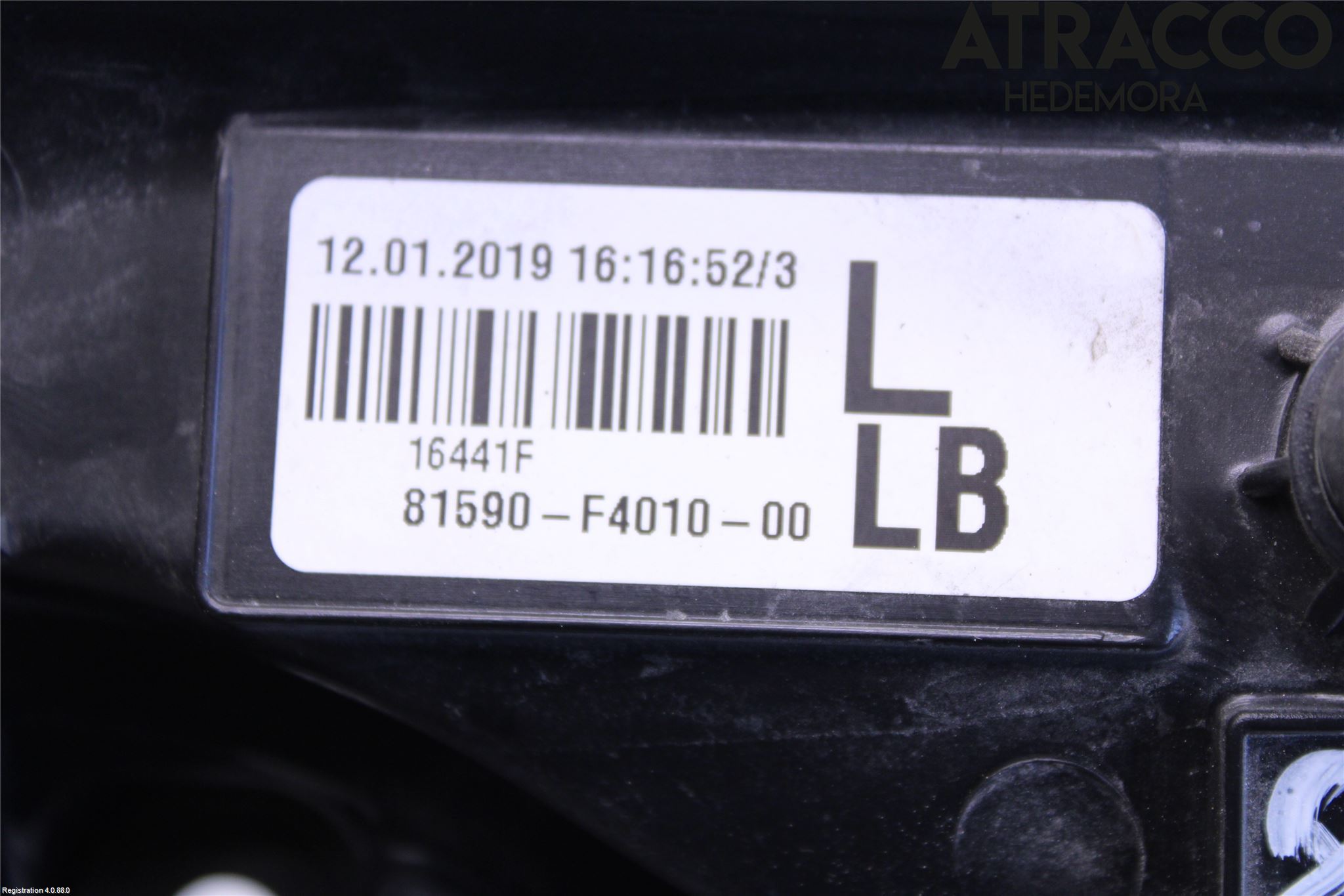 Toyota C-HR 16-23 Bakljus Lucka Vä