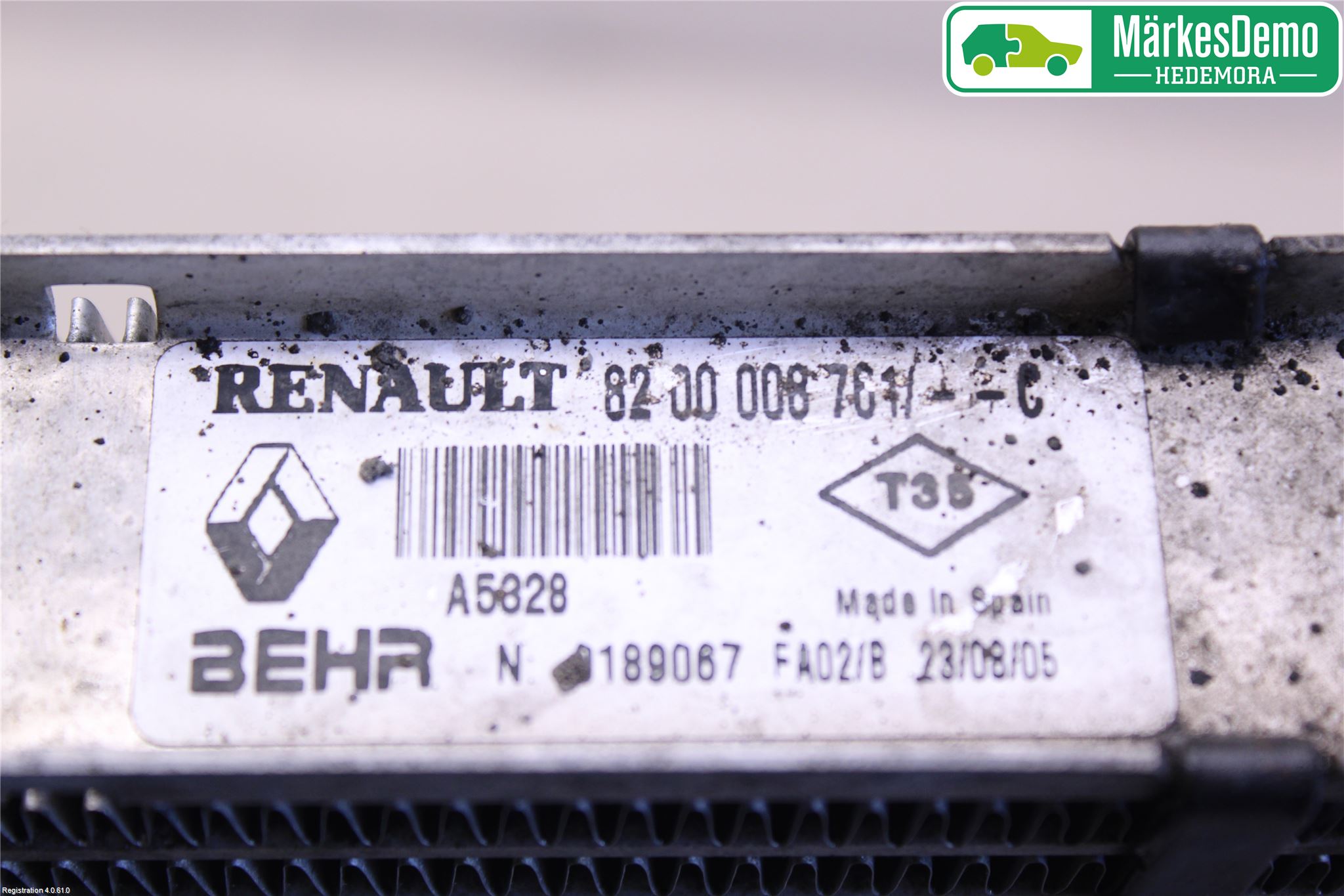 Renault ESPACE/GRAND ESPACE 04-14 Laddluft-Intercooler Kyl