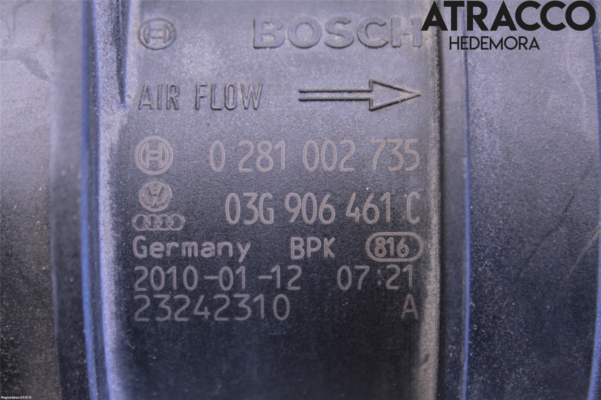 Audi A4/S4 08-11 Injluftmassamätare