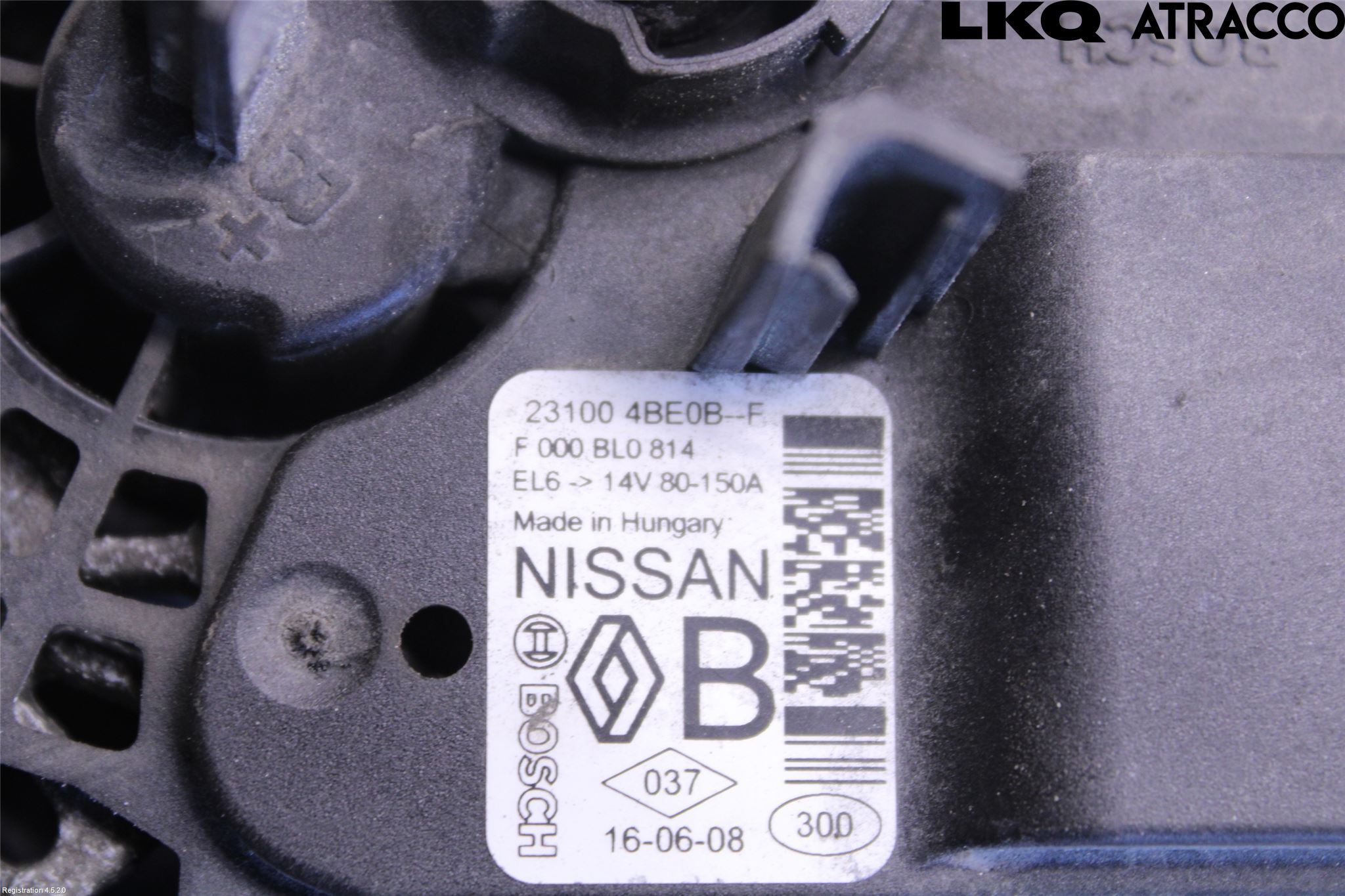 Nissan QASHQAI 14-17 Generator