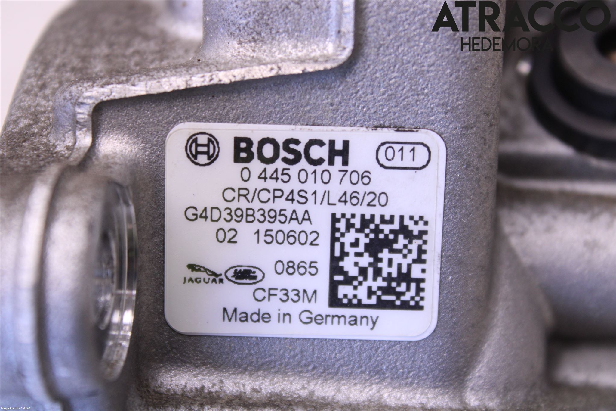 Jaguar XE (X760) 15-24 Bränsle Insppump Diesel