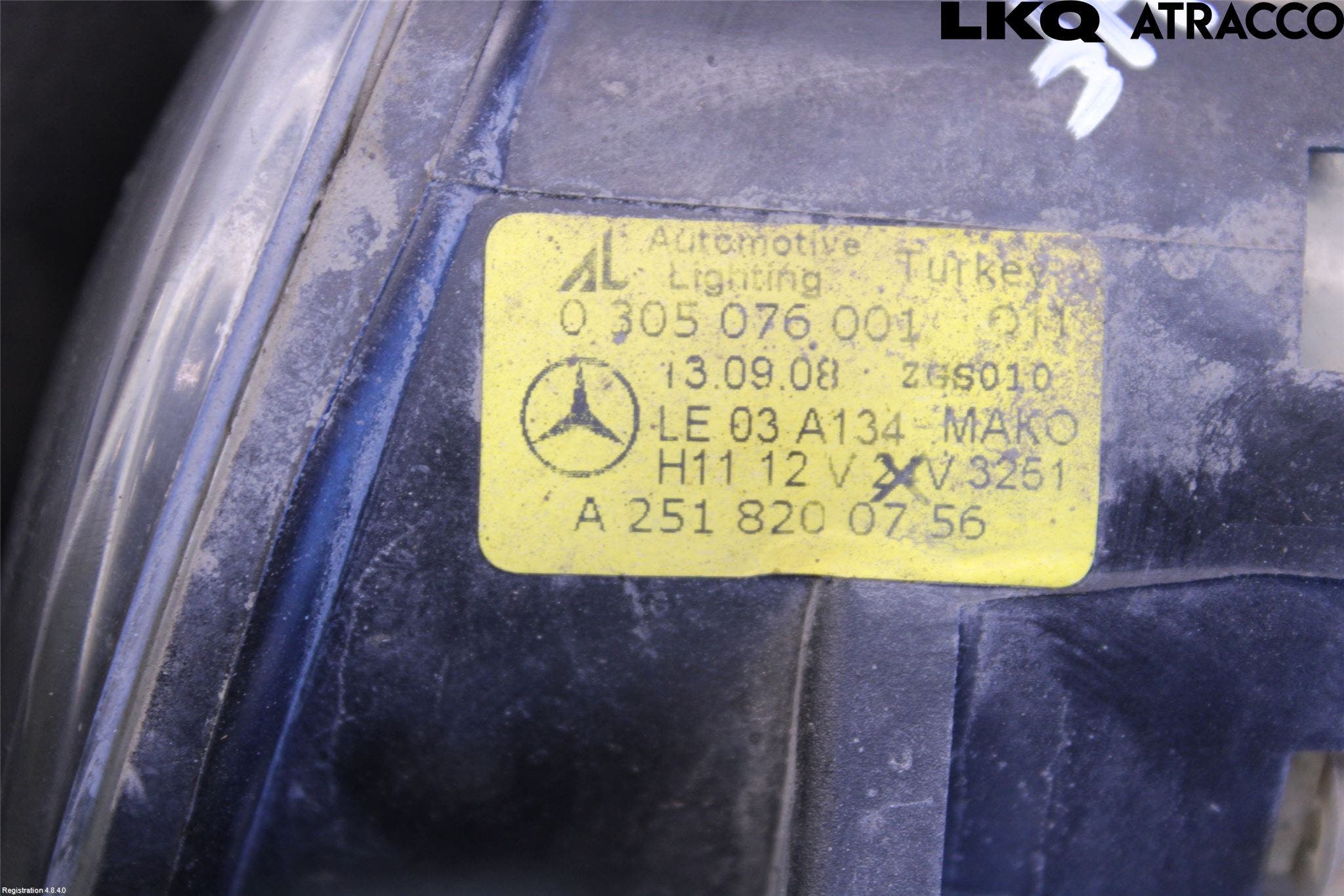 Mercedes-Benz MB C-KLASS (W204) 07-15 Dimljus-Varselljus Fram