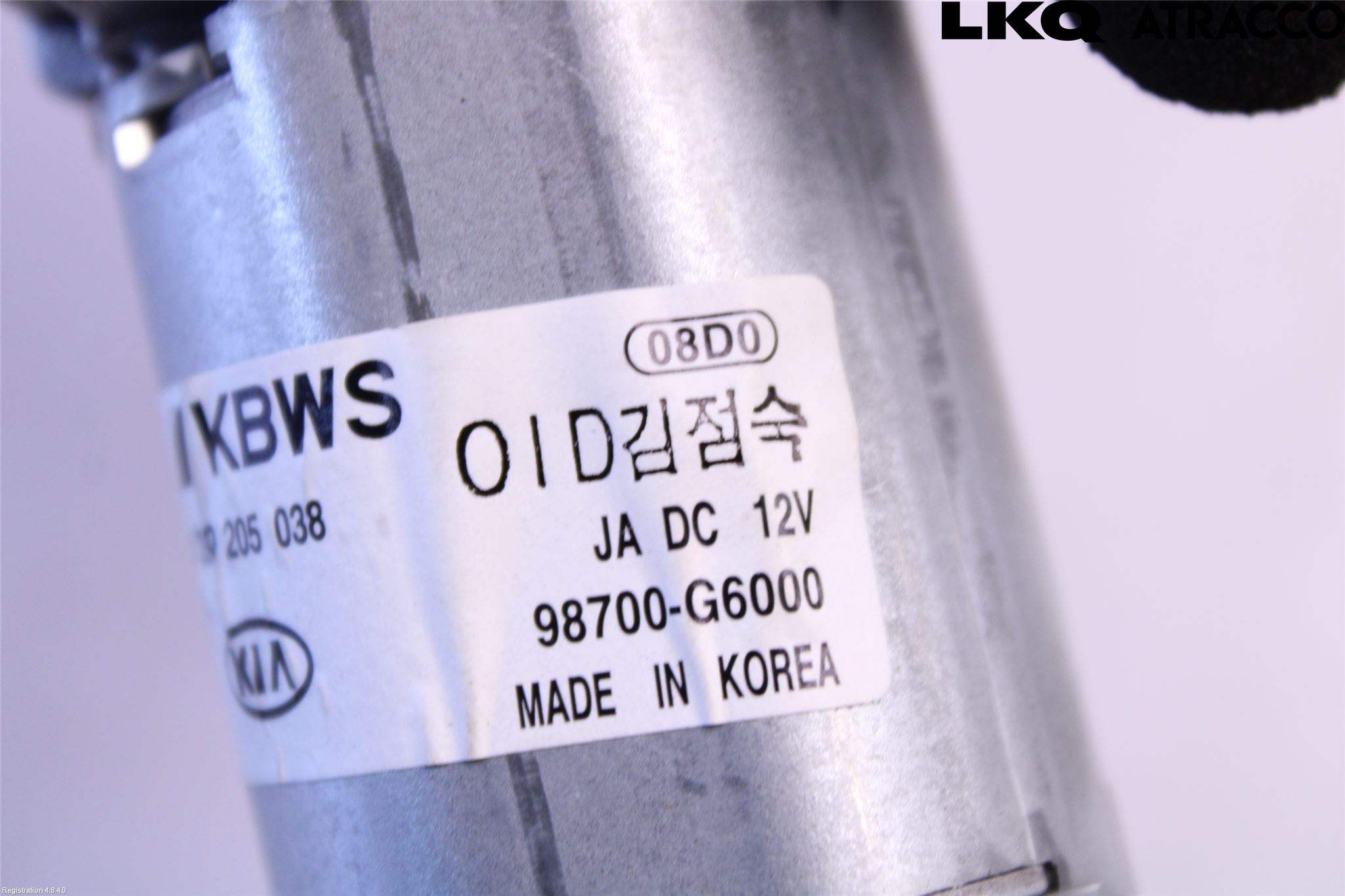 Kia PICANTO 17- Torkarmotor Baklucka