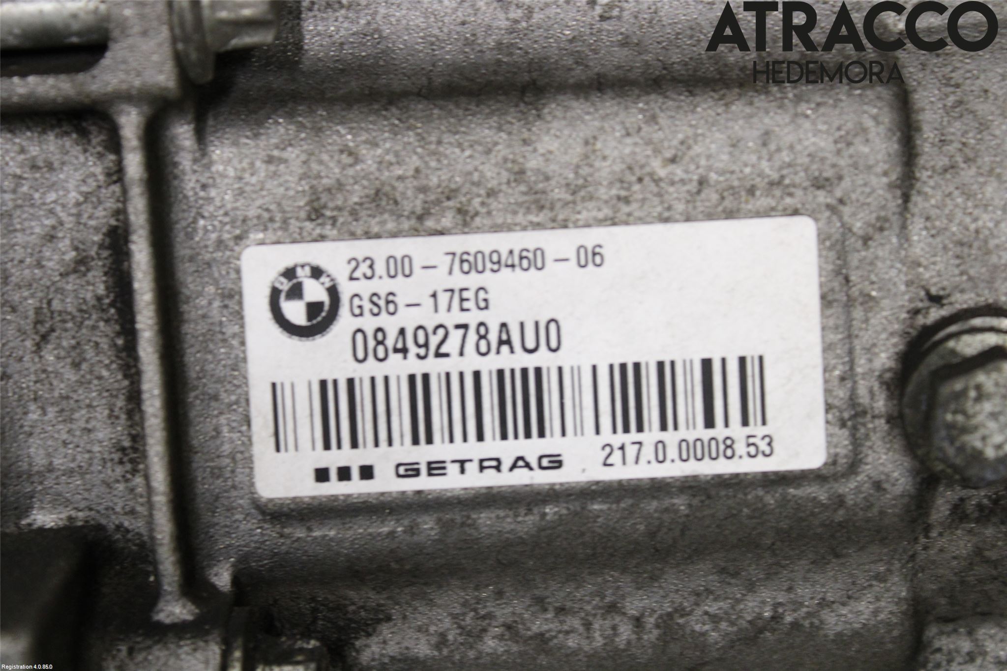 BMW 3 F30/F31/F80 12-19 Växellåda Man 6 Vxl
