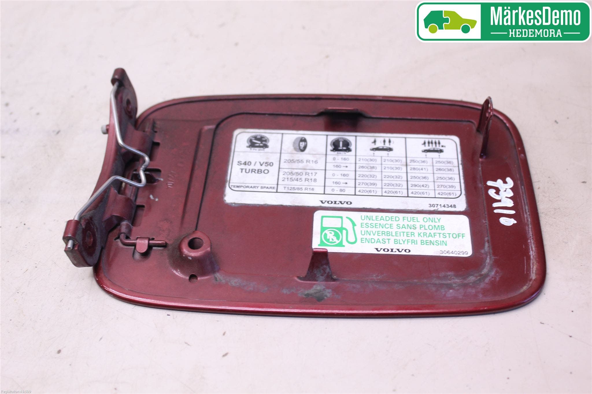 Volvo S40 04-07 Tanklucka