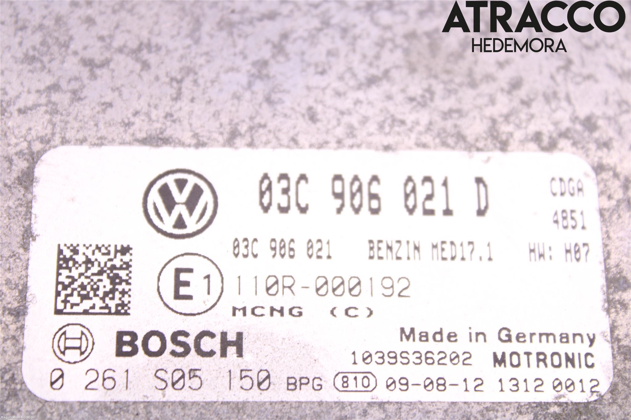 Volkswagen VW TOURAN 03-10 Styrenhet Insprut Bensin