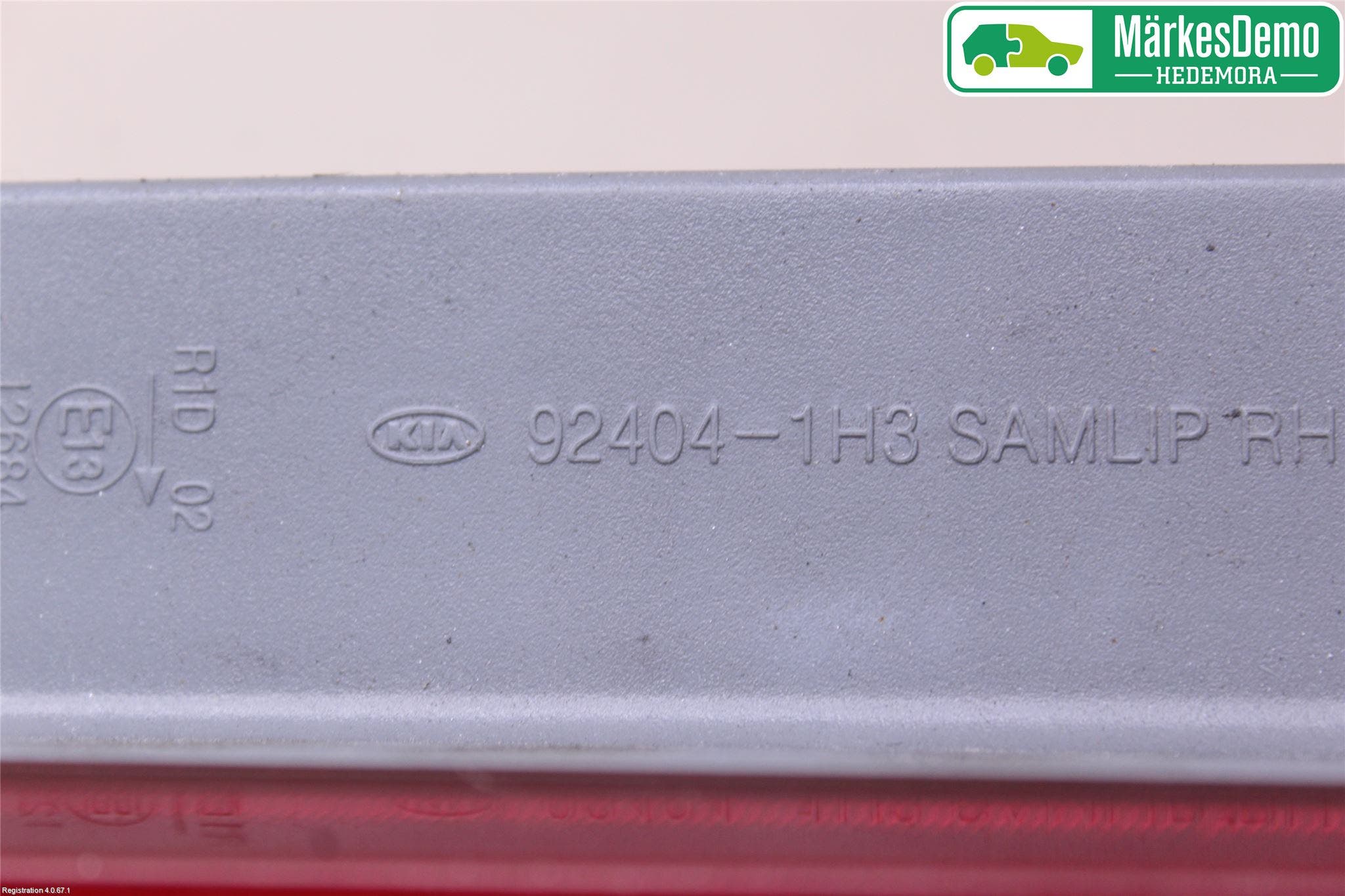 Kia CEED 06-12 Bakljus Höger