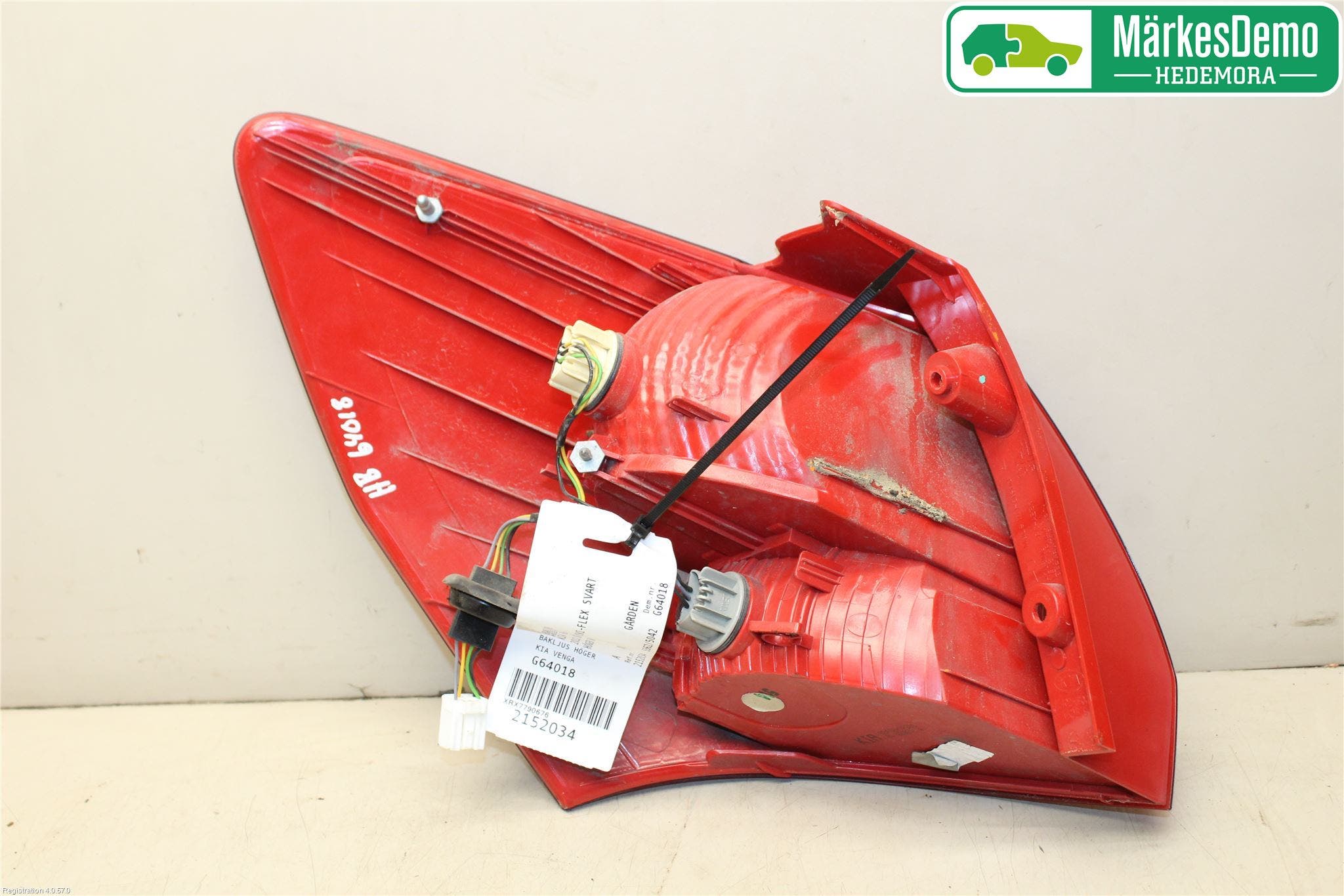 Kia VENGA 10-19 Bakljus Höger