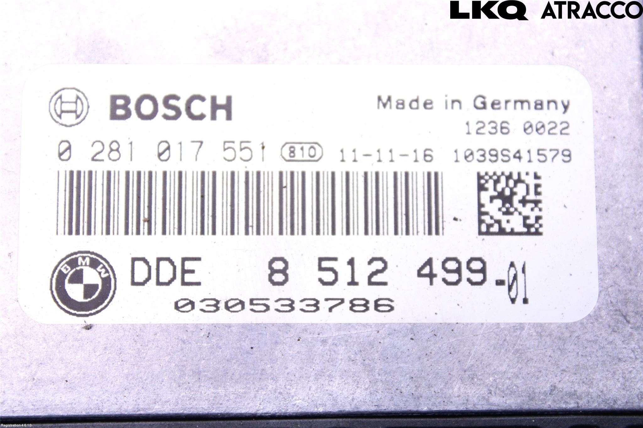 BMW X1 E84 10-15 Styrenhet Inspump Diesel