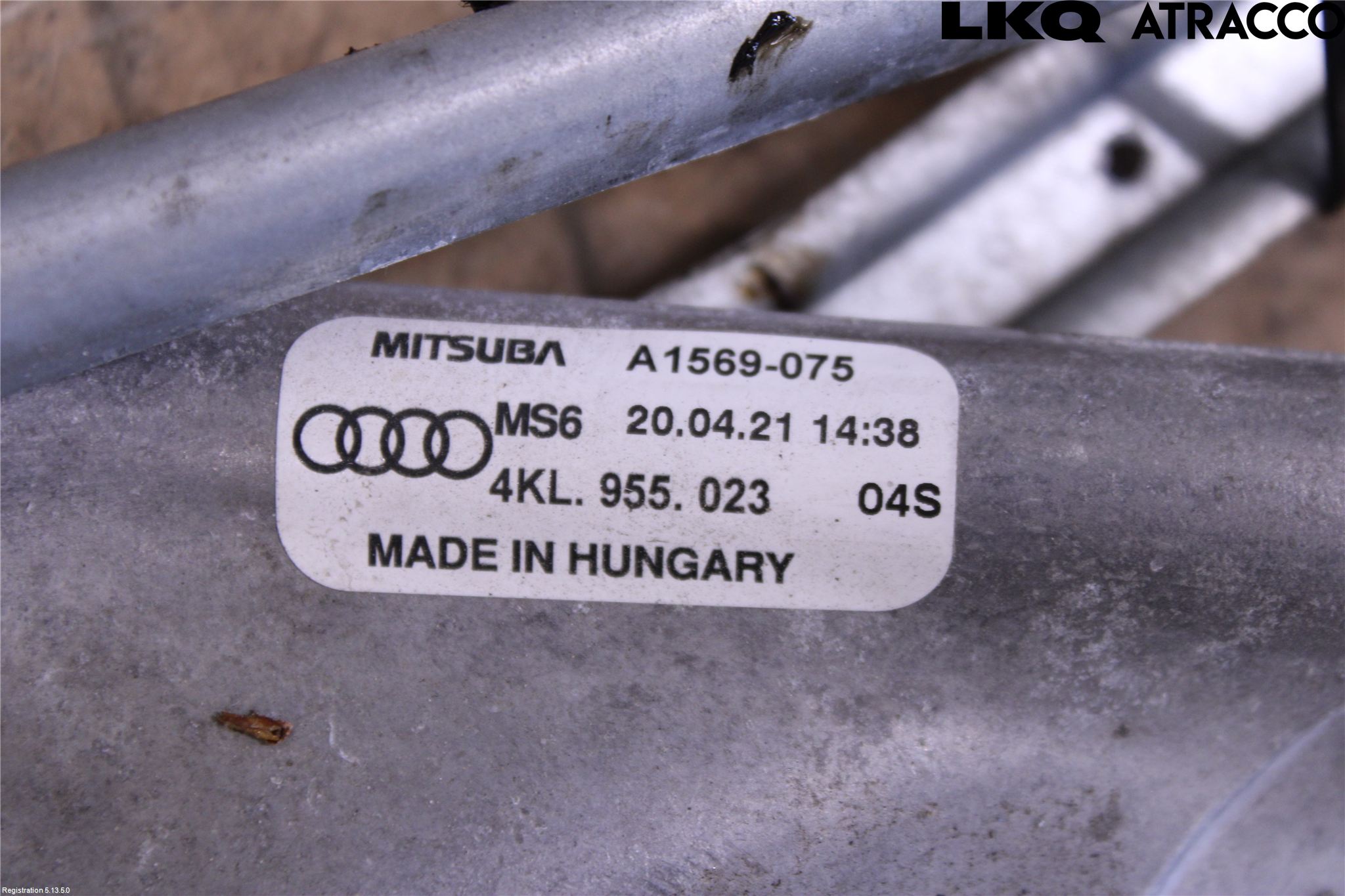 Audi E-TRON, S GE 19- Torkarmekanism Vindruta