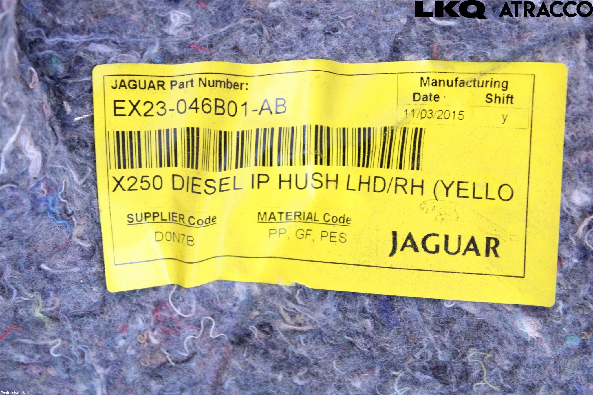 Jaguar XF 08-15 Instrumentbräda Sparkskydd
