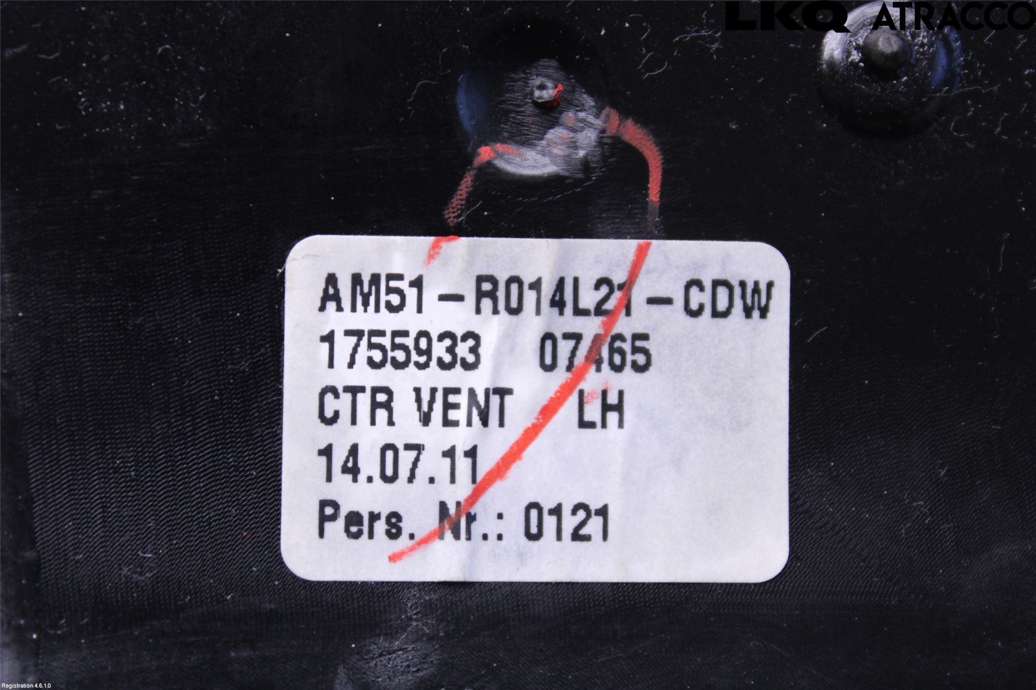 Ford C-MAX II  11-14 Defrosterkanal-Munstycke