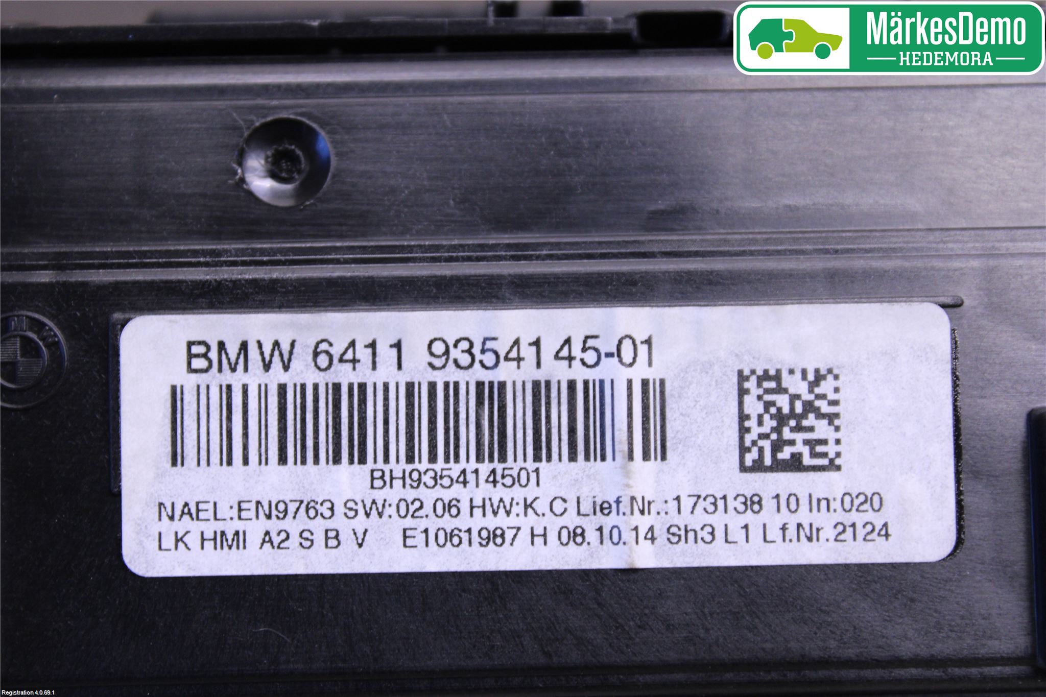 BMW 3 F30/F31/F80 12-19 Ac Styrenhet Ac Manöveren
