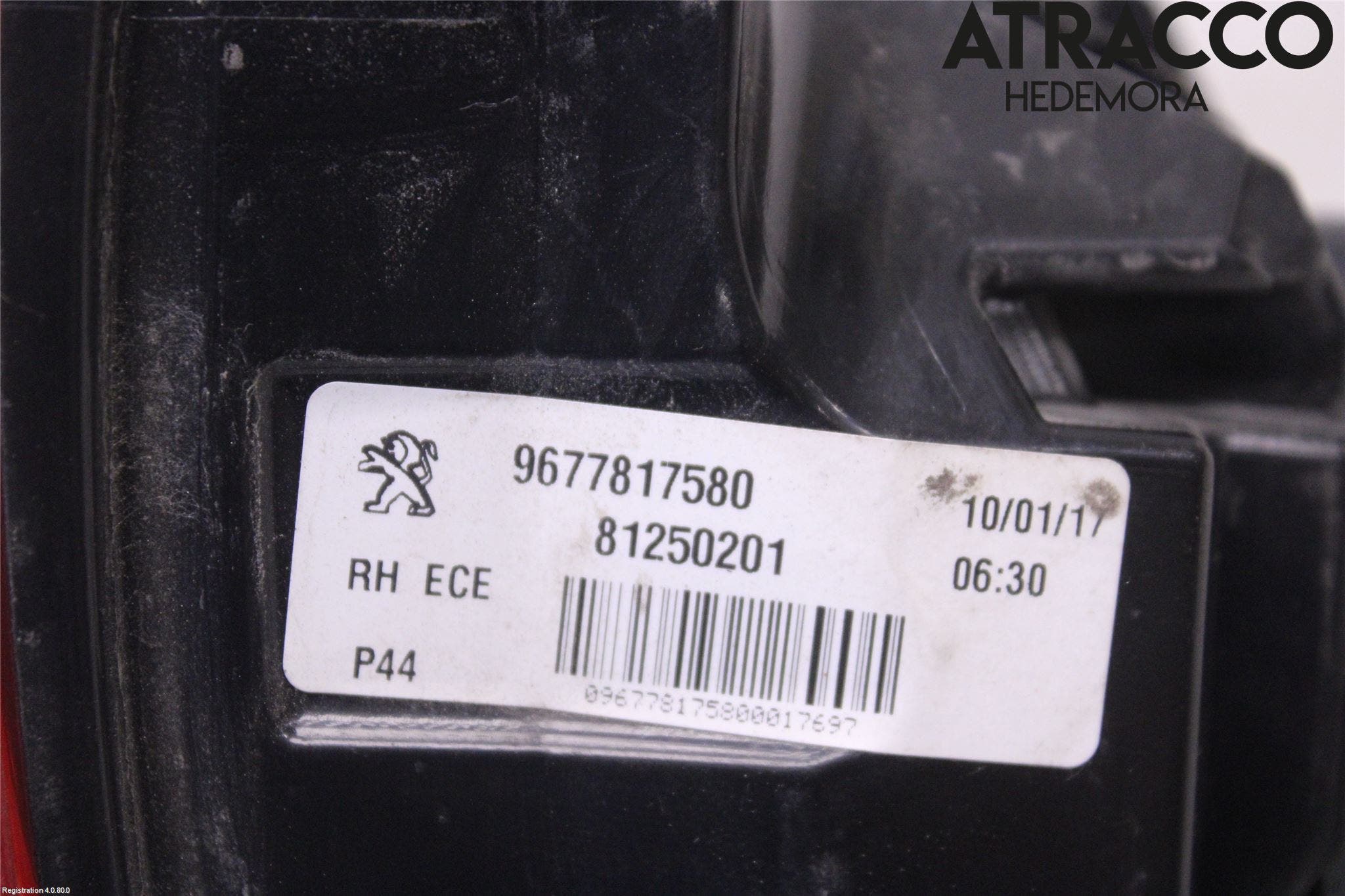 Peugeot 308 14-21 Bakljus Höger