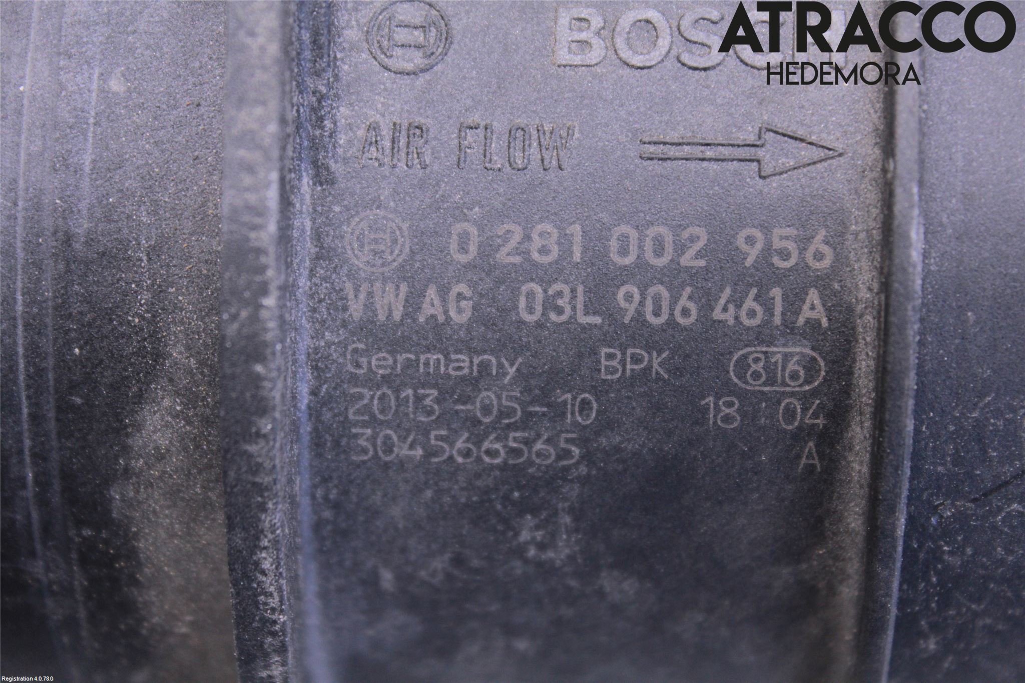 Audi A4 12-15 Injluftmassamätare