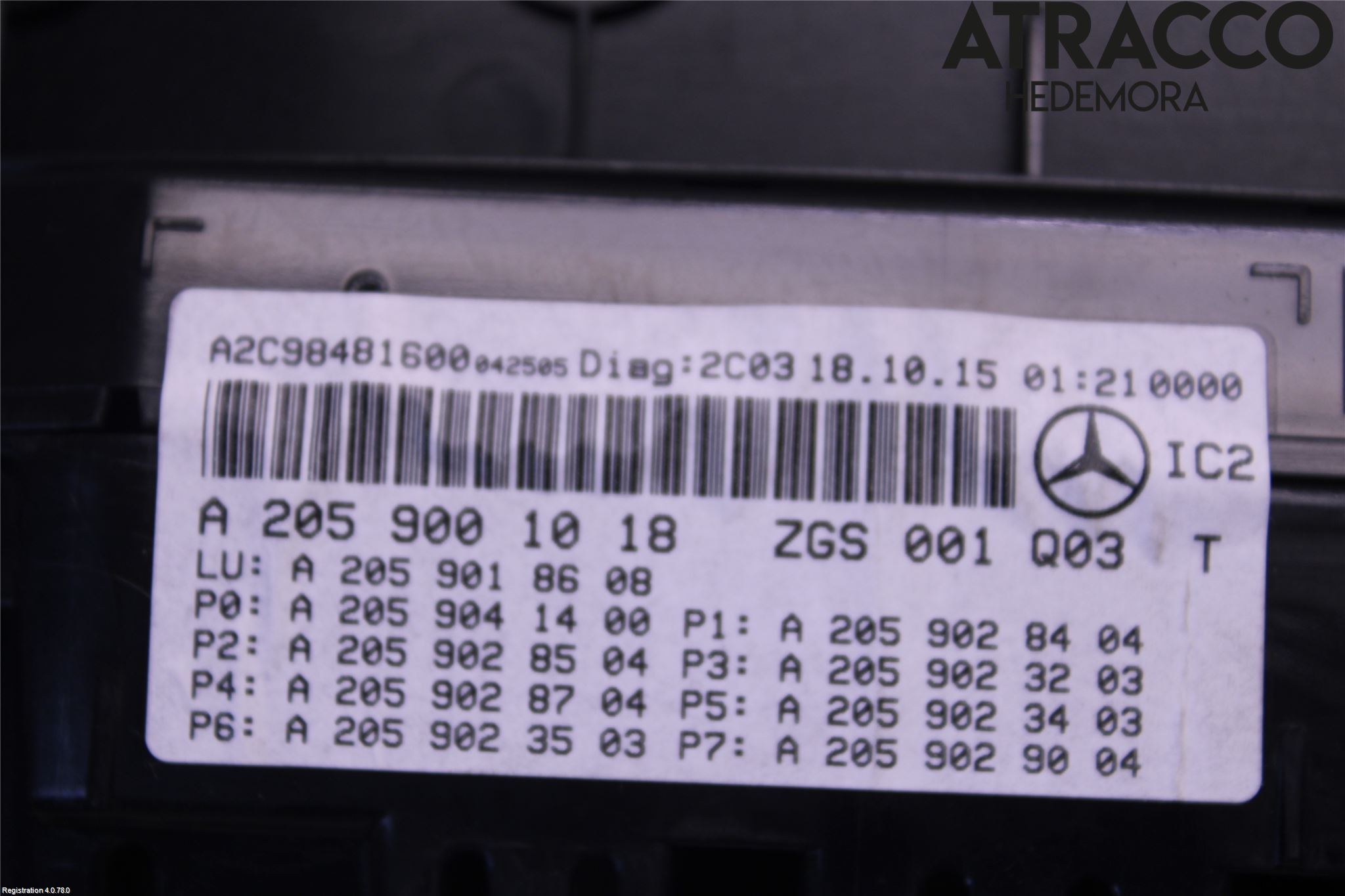 Mercedes-Benz MB C-KLASS (W205) 14-21 Instrument Komb