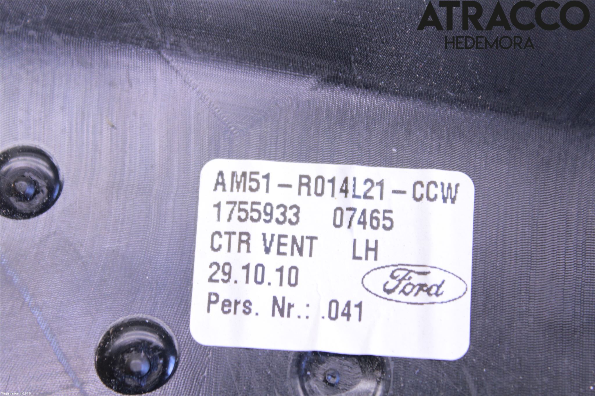 Ford GRAND C-MAX  11-14 Defrosterkanal-Munstycke